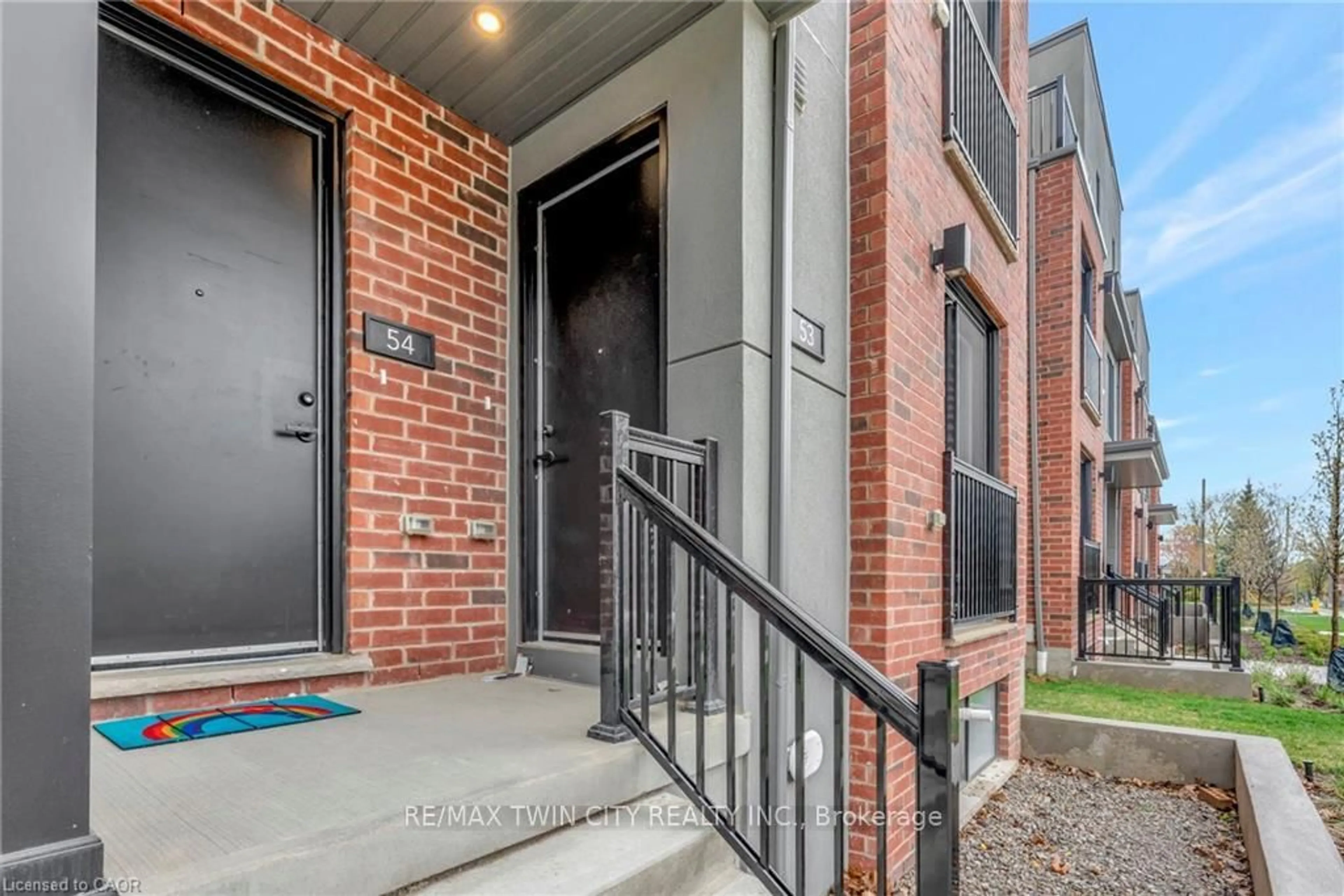 Home with brick exterior material, street for 99 Roger St #53, Waterloo Ontario N2J 0G1