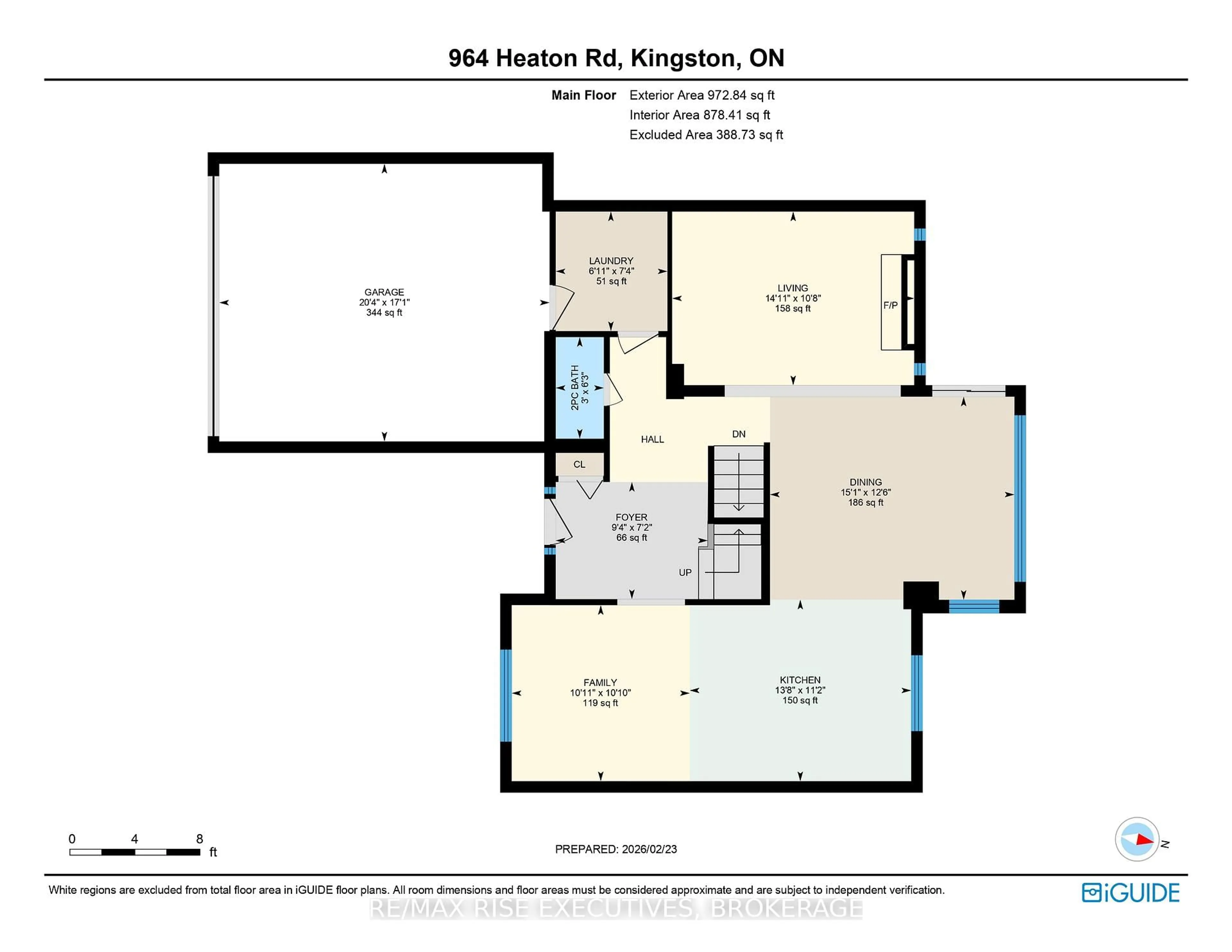 Floor plan for 964 Heaton Rd, Kingston Ontario K7P 1Y7