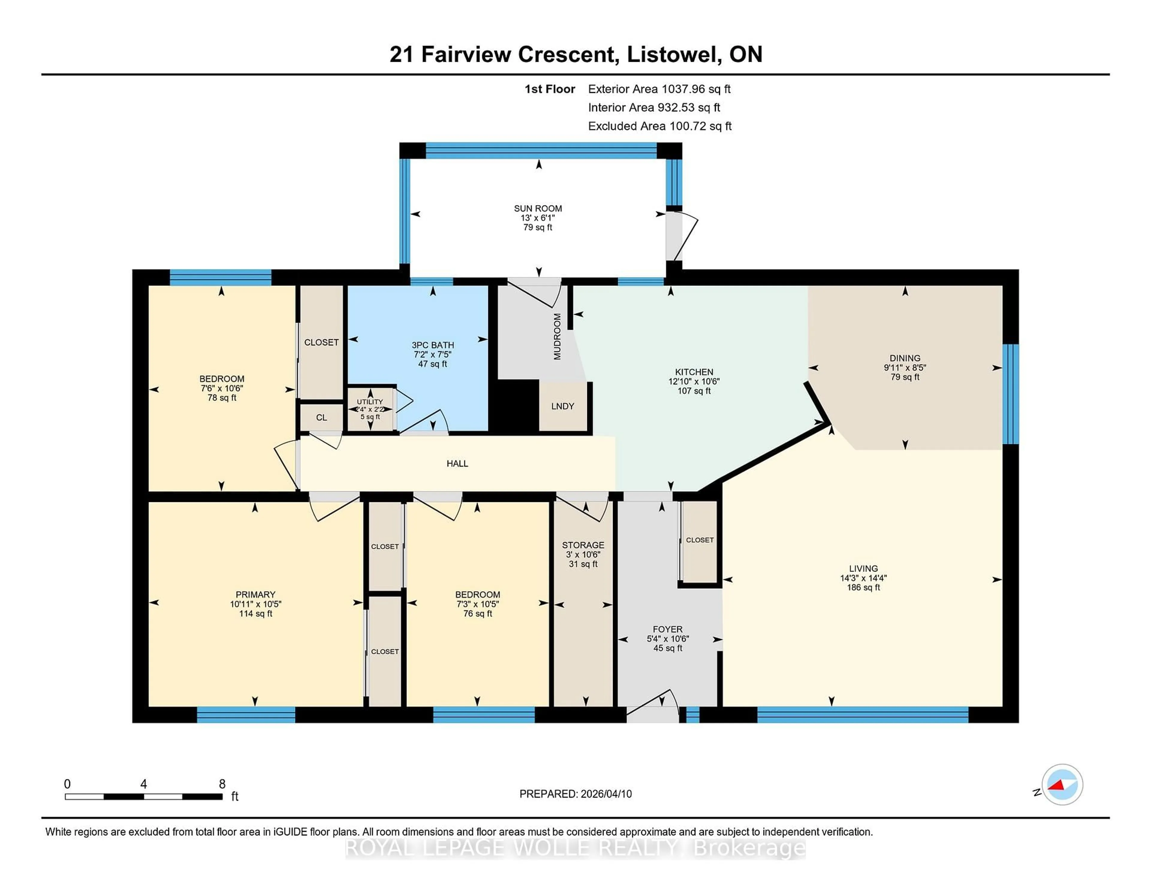 Floor plan for 21 Fairview Cres, North Perth Ontario N4W 3G8