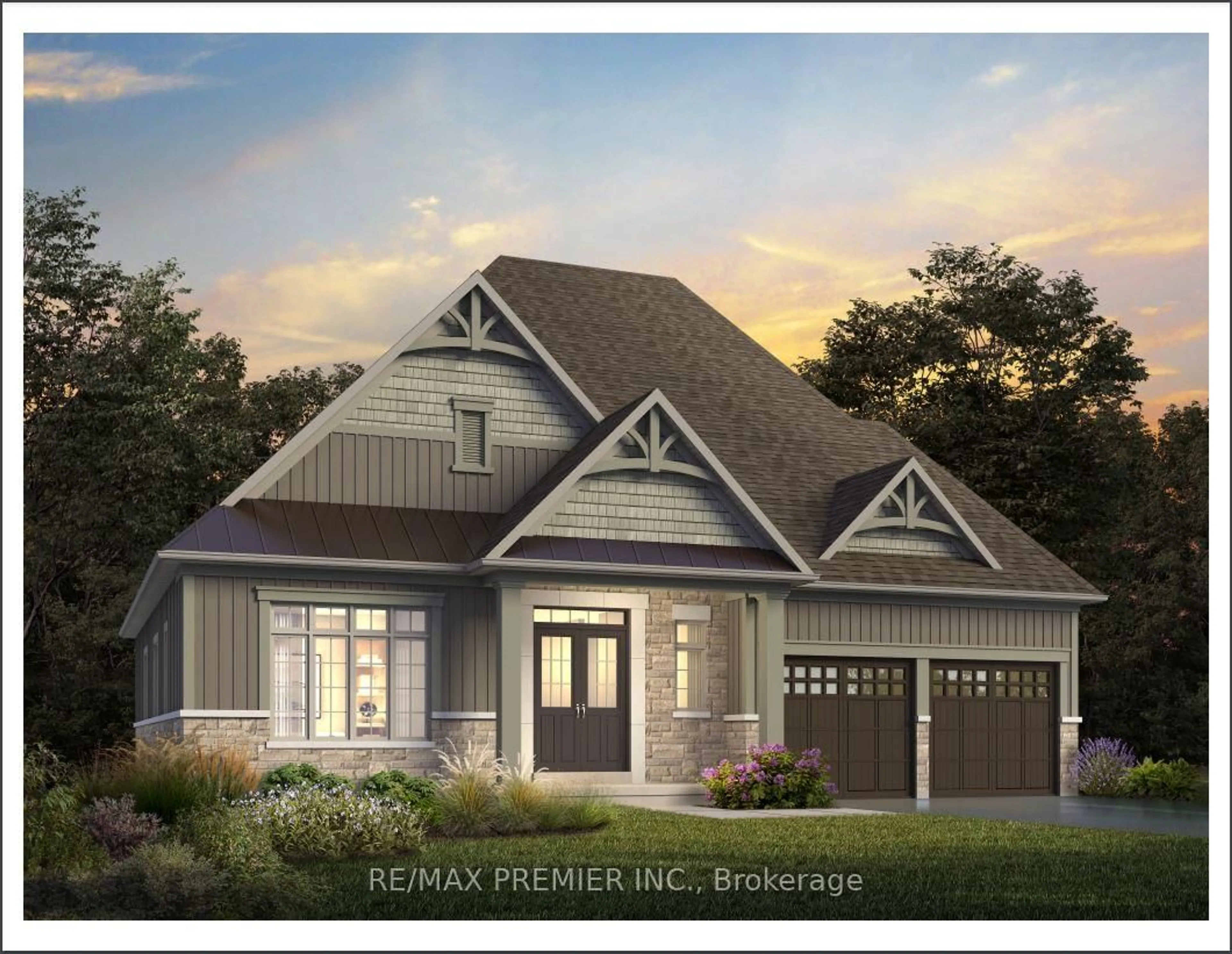 Home with brick exterior material, street for 15 Hilton Lane, Meaford Ontario N4L 1L8