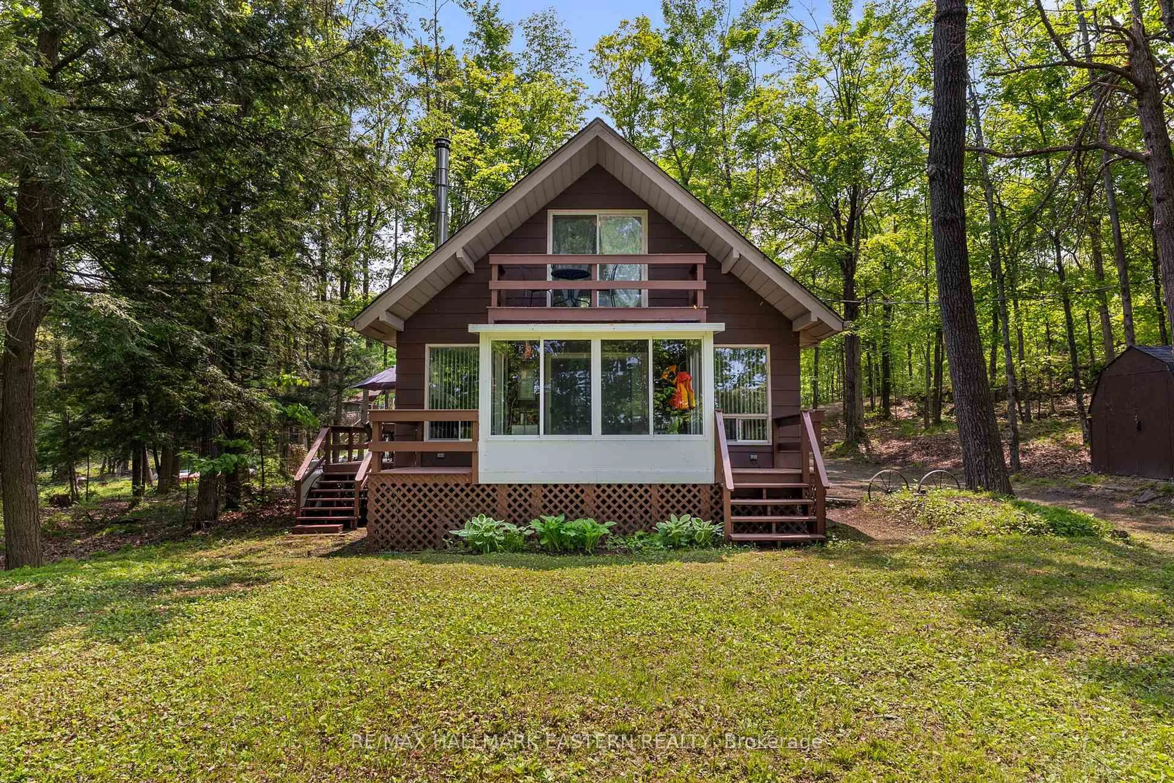 Home with vinyl exterior material, water/lake/river/ocean view for 68 Irwin Dr, Trent Lakes Ontario K0L 1J0