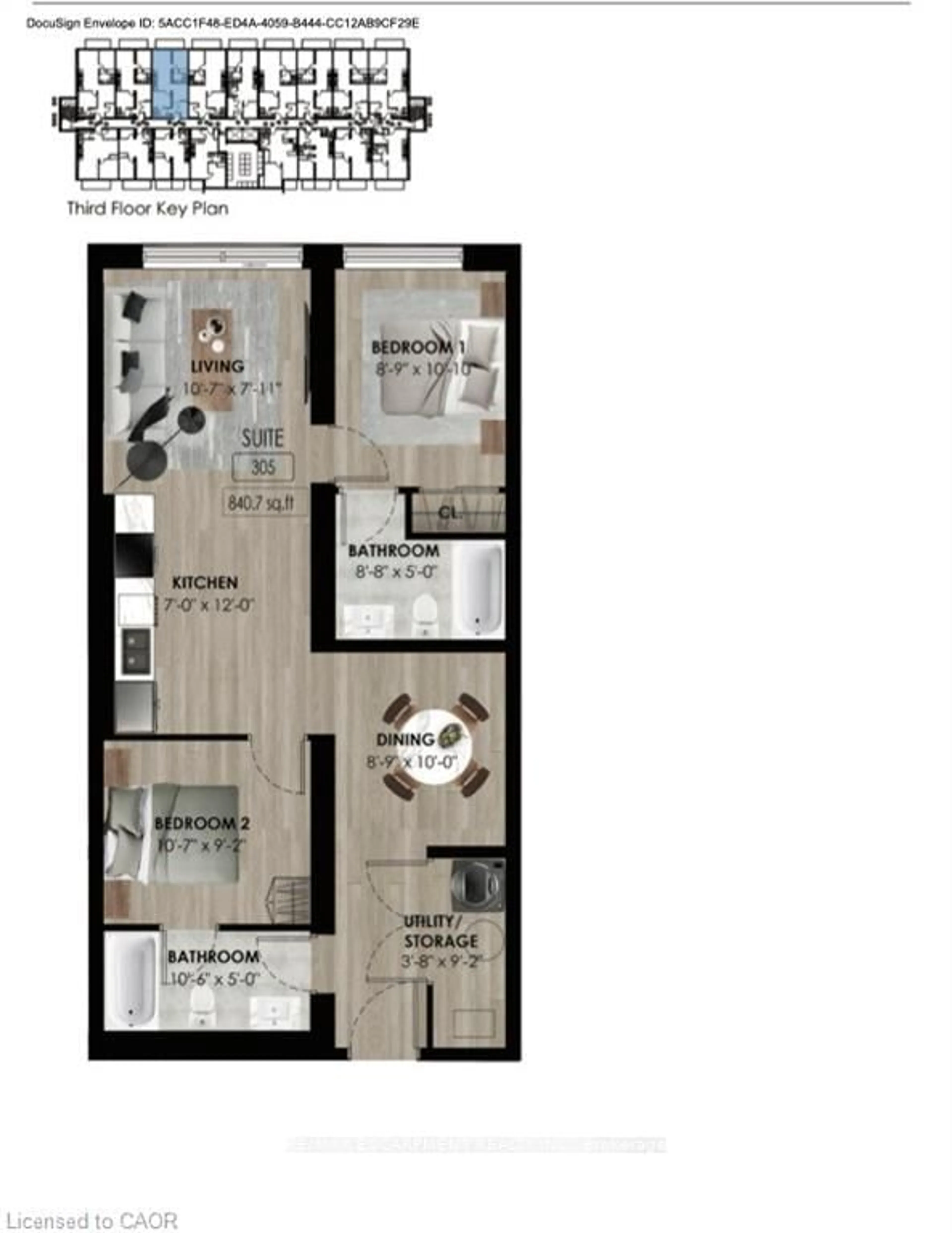 Floor plan for 64 Main St #305, Haldimand Ontario N0A 1H0
