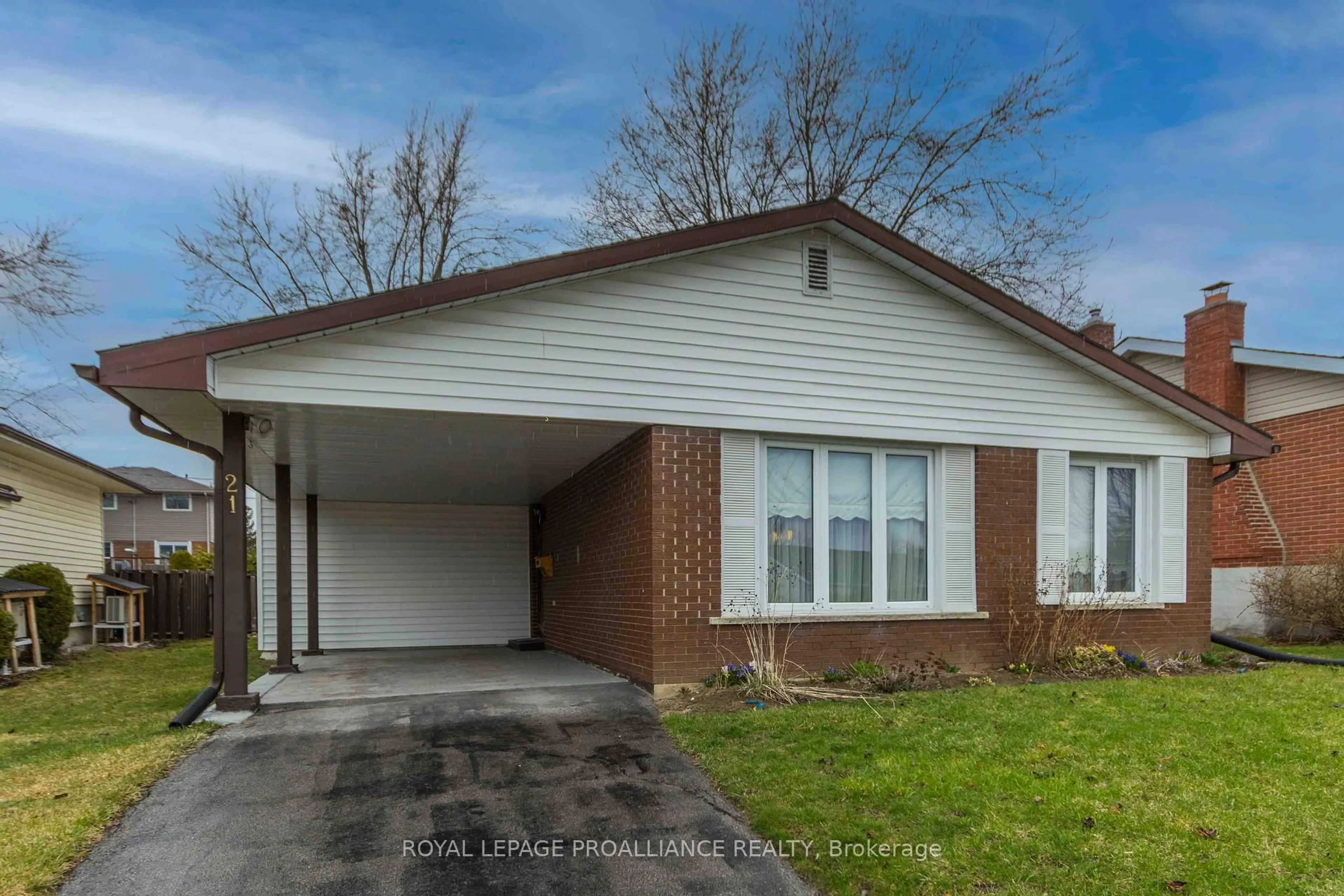 Home with brick exterior material, street for 21 Miron Rd, Quinte West Ontario K8V 3H9