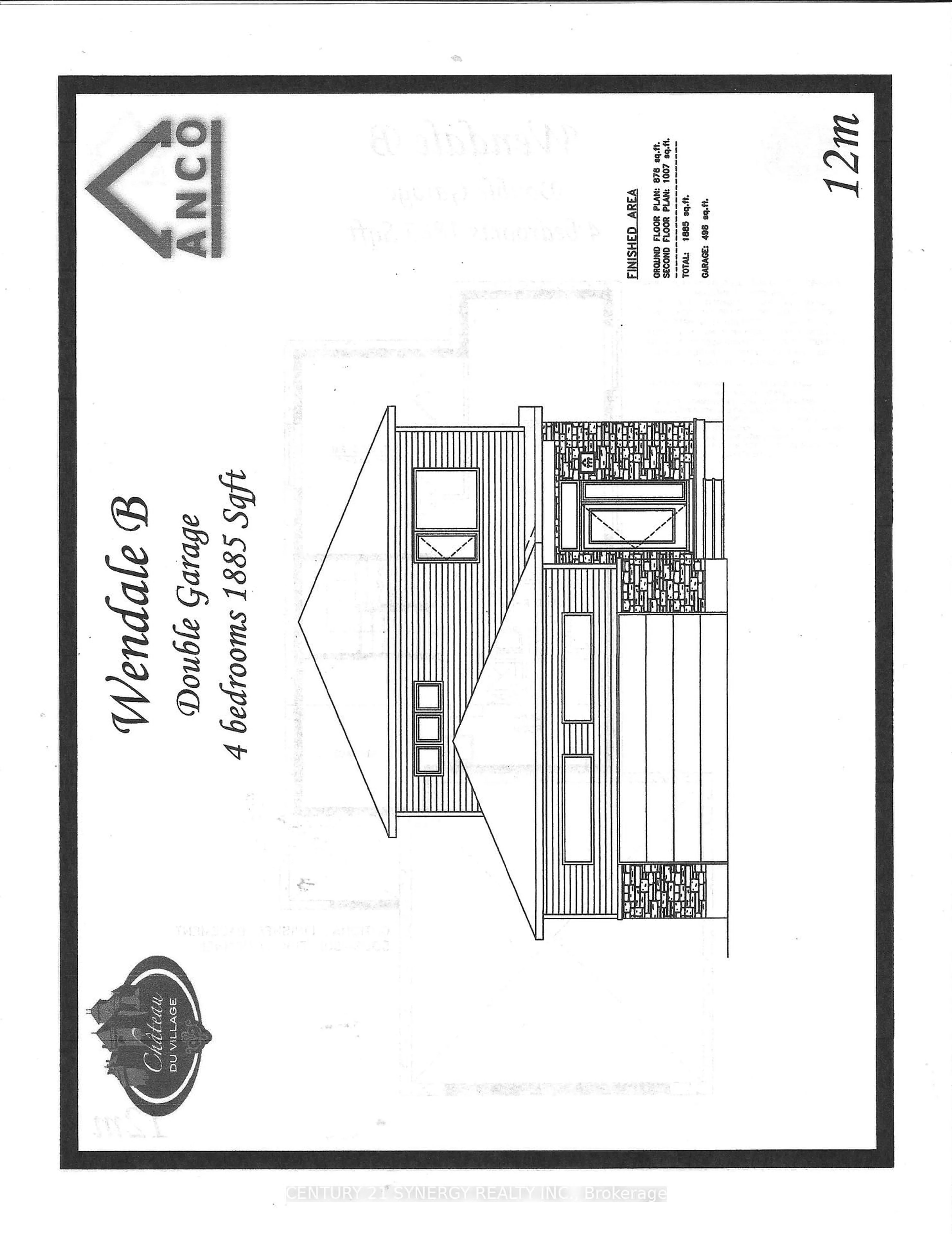 Floor plan for 527 Chambord St, Alfred and Plantagenet Ontario K0A 3K0