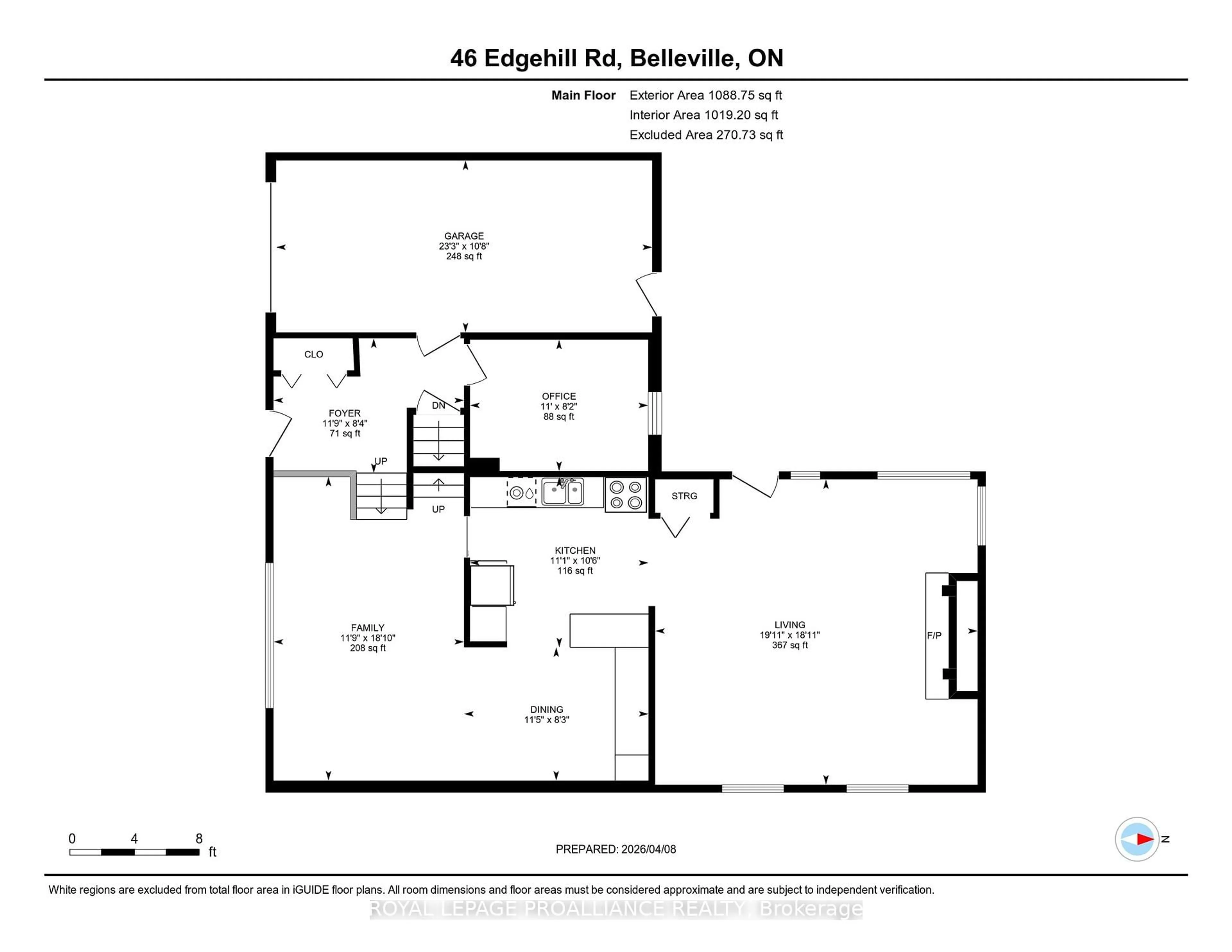 Floor plan for 46 Edgehill Rd, Belleville Ontario K8N 2L1