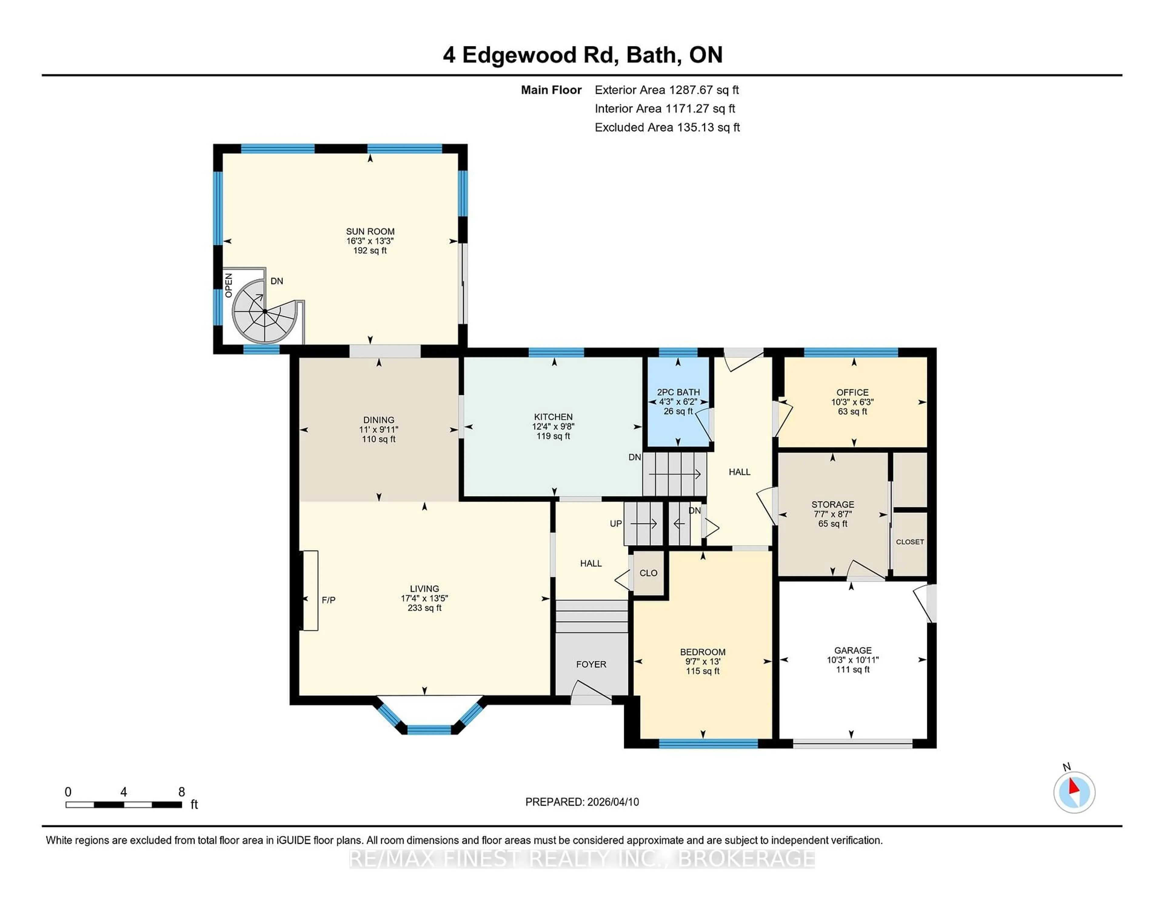 Floor plan for 4 Edgewood Rd, Bath Ontario K0H 1G0
