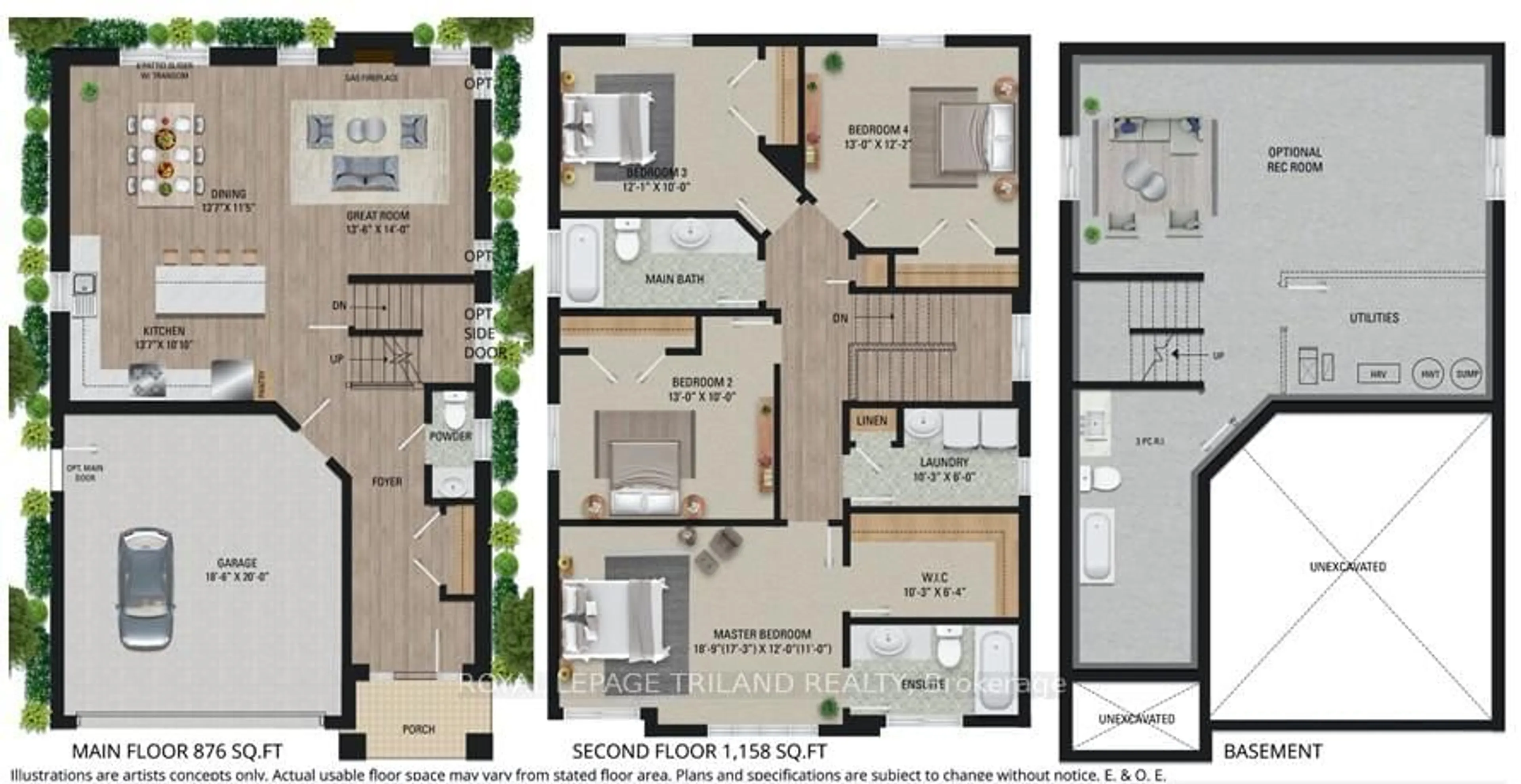 Floor plan for 6763 Heathwoods Ave, London South Ontario N6P 0M2