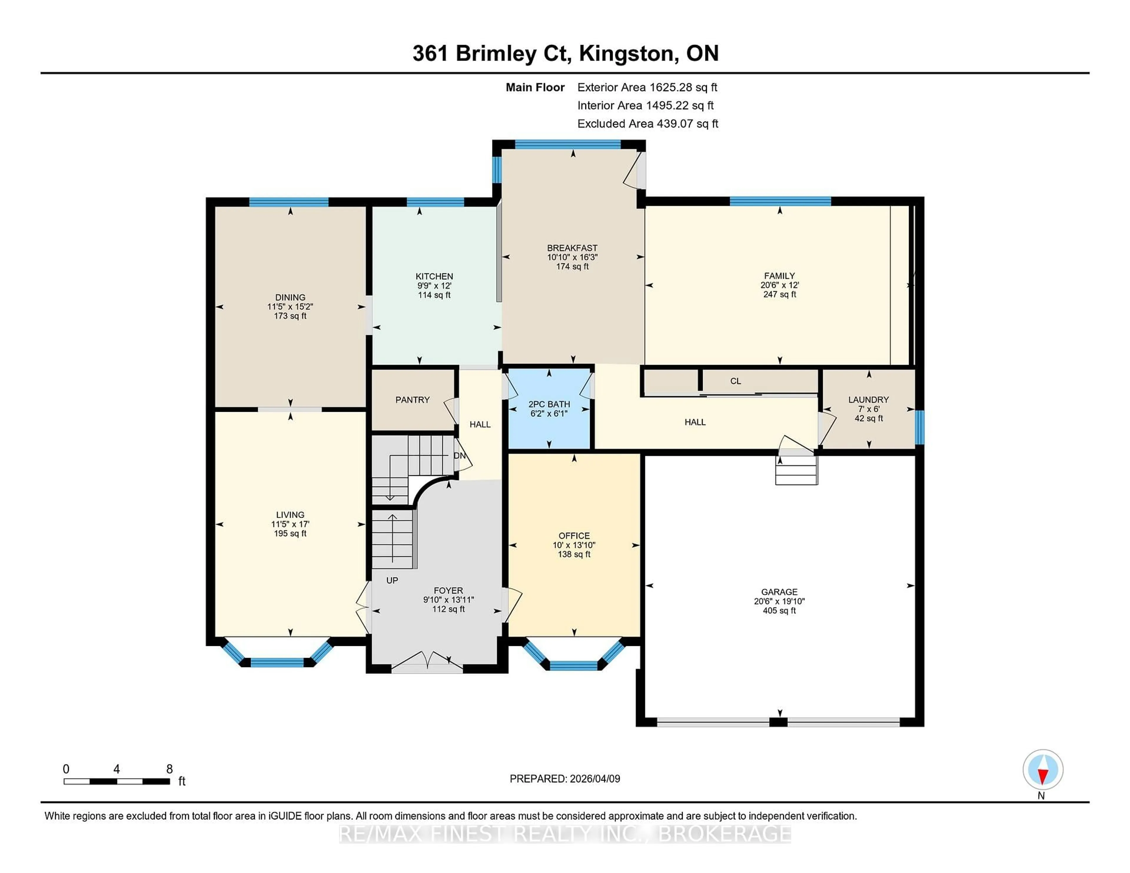 Floor plan for 361 BRIMLEY Crt, Kingston Ontario K7M 7V3