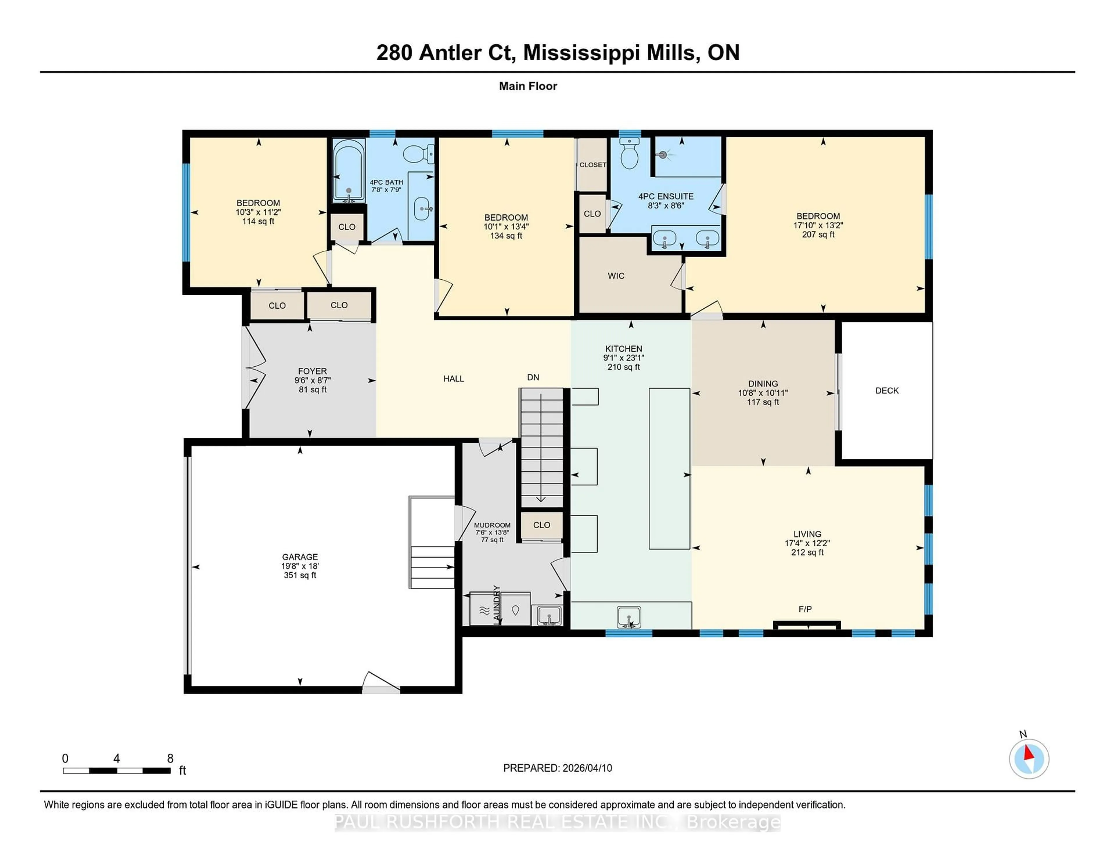 Floor plan for 280 Antler Crt, Almonte Ontario K0A 1A0