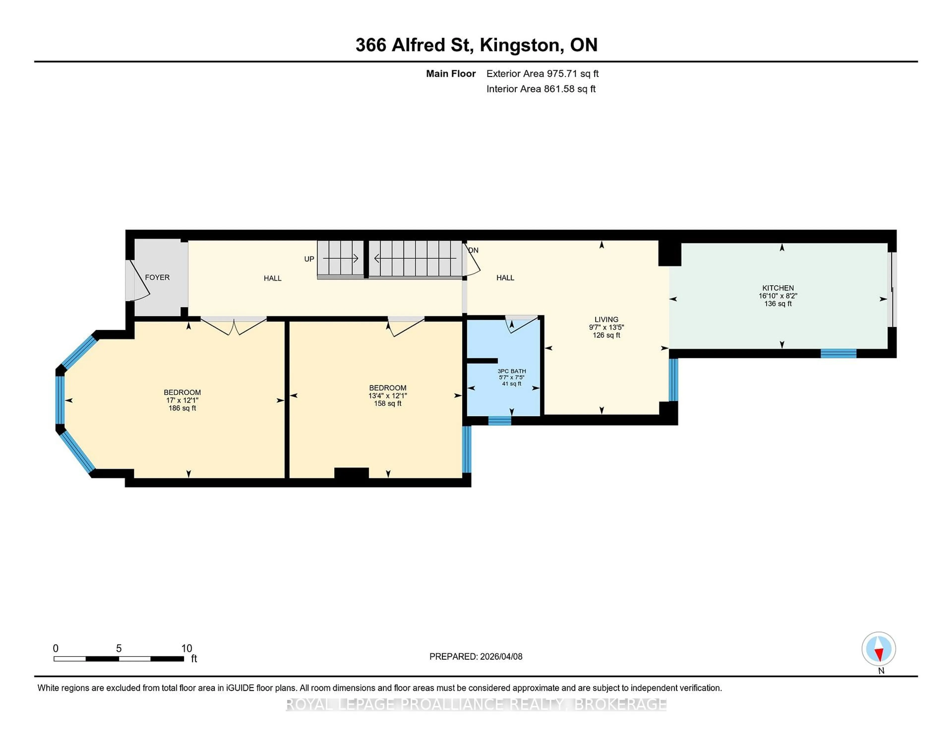 Floor plan for 366 Alfred St, Kingston Ontario K7K 4H7