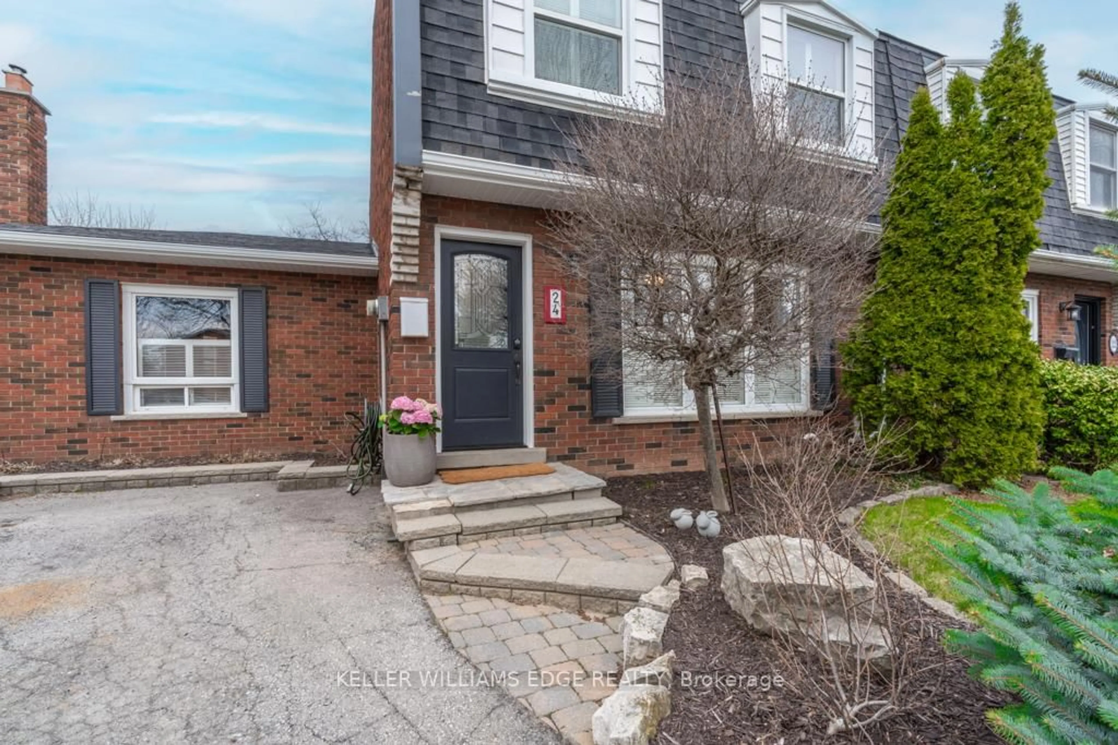 Home with brick exterior material, street for 24 Bentley Pl, Hamilton Ontario L9C 2R4