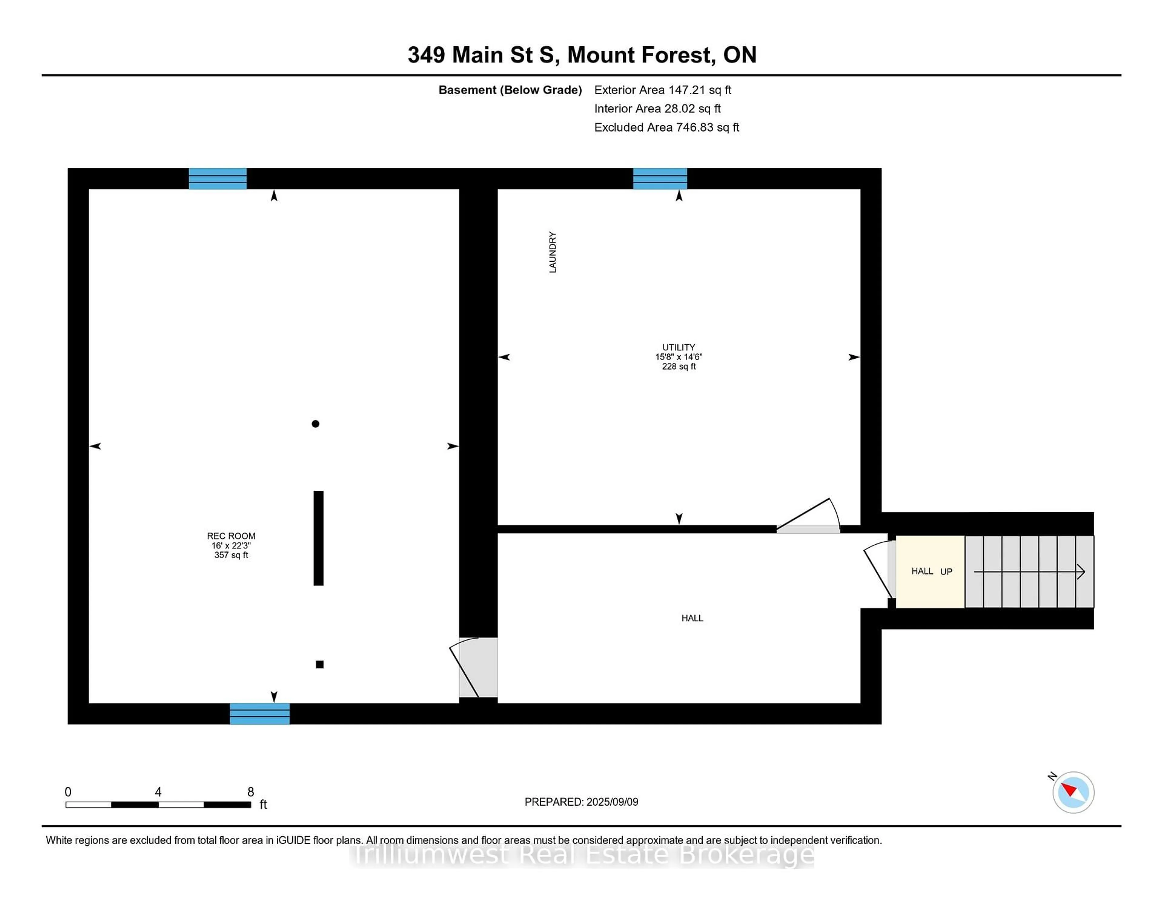 Floor plan for 349 Main St, Wellington North Ontario N0G 2L0