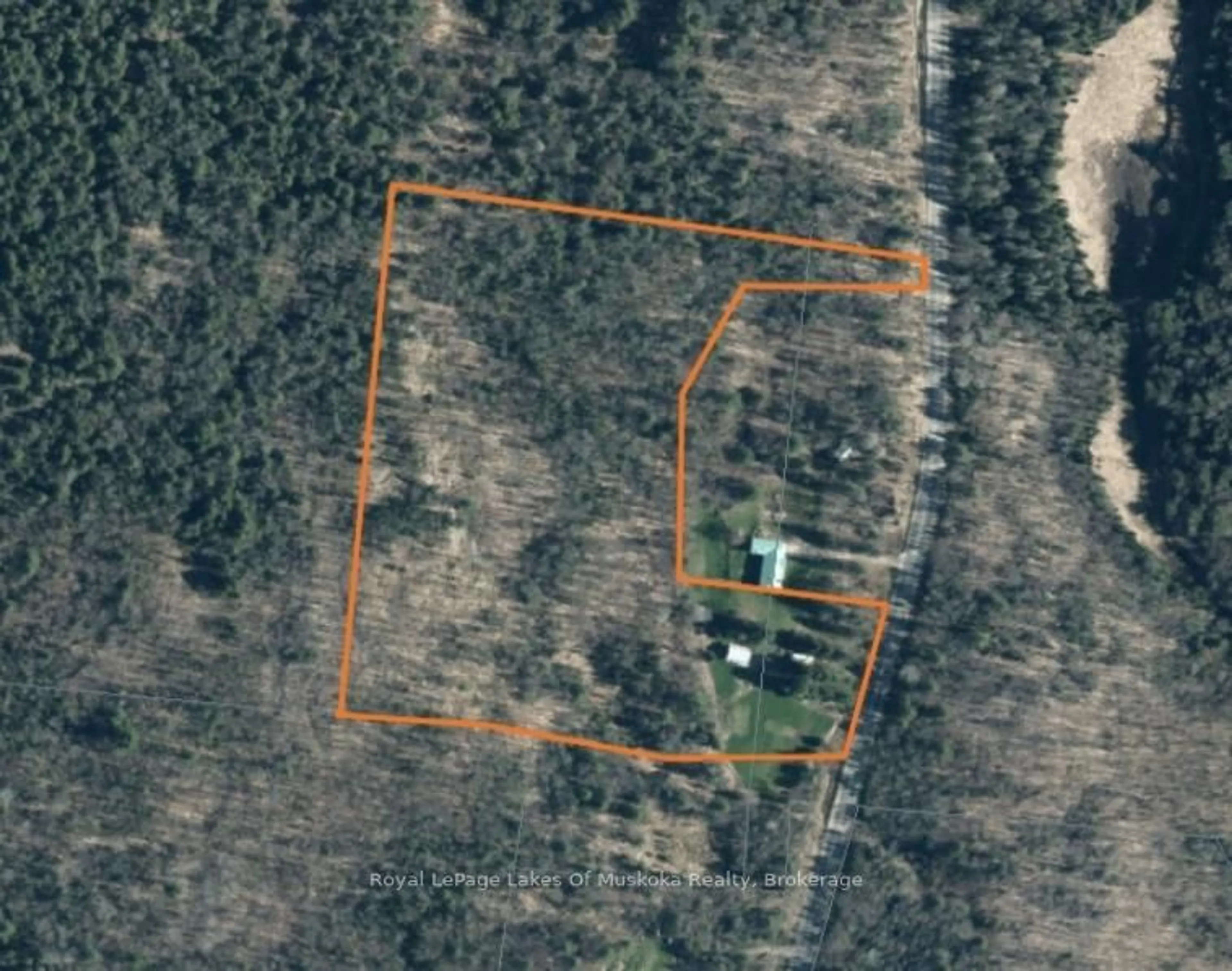 A pic from outside/outdoor area/front of a property/back of a property/a pic from drone, unknown for 112 510 Highway, Magnetawan Ontario P0A 1P0