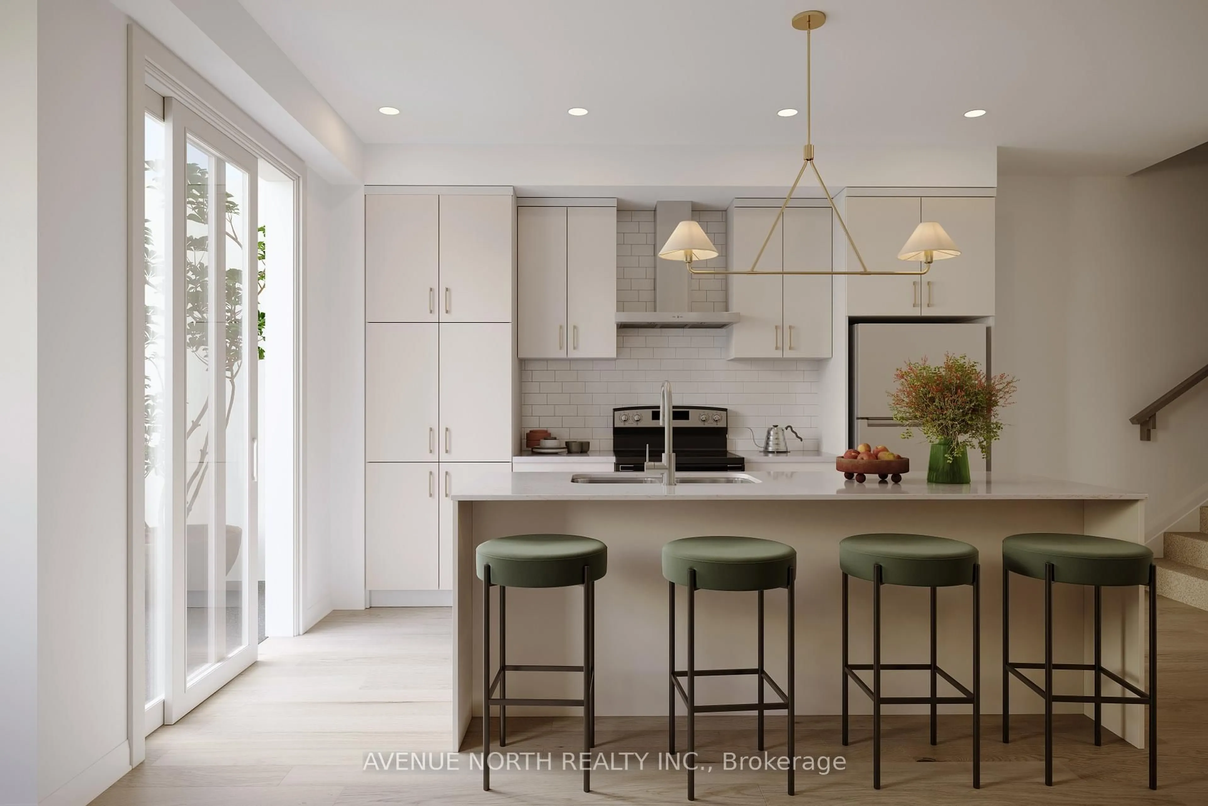 Open concept kitchen, ceramic/tile floor for 577 Escala Private, Orleans Ontario K1W 0T1