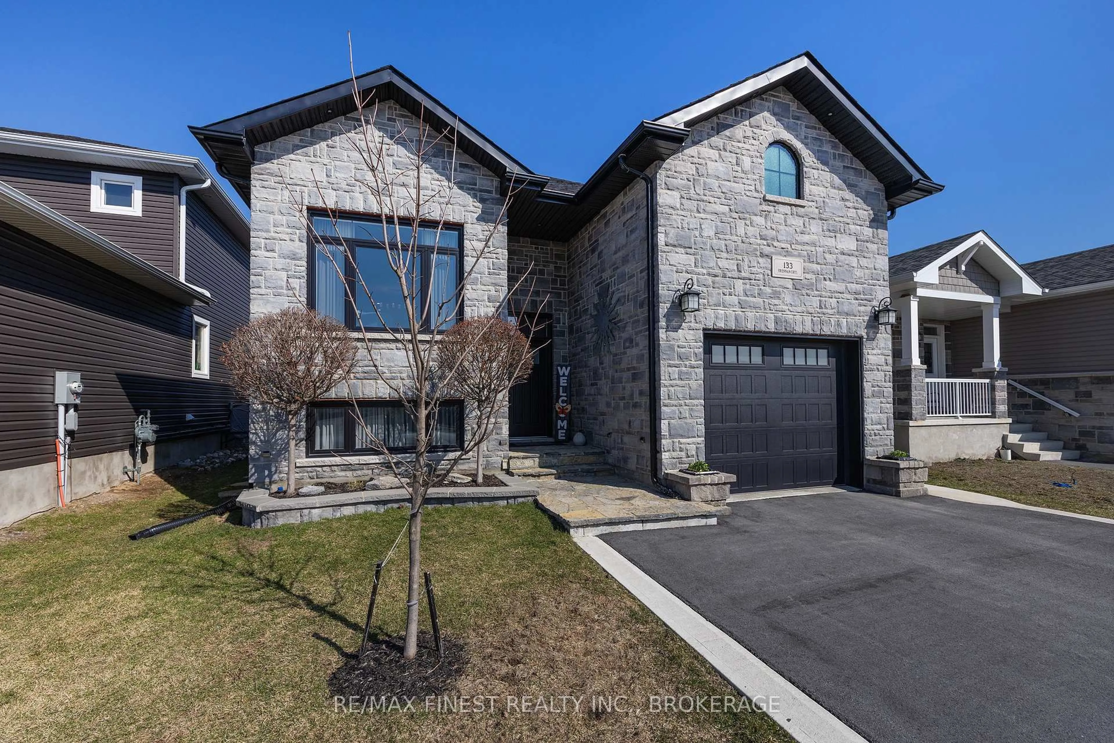 Home with brick exterior material, street for 133 Brennan Cres, Bissett Creek Ontario K0H 2H0