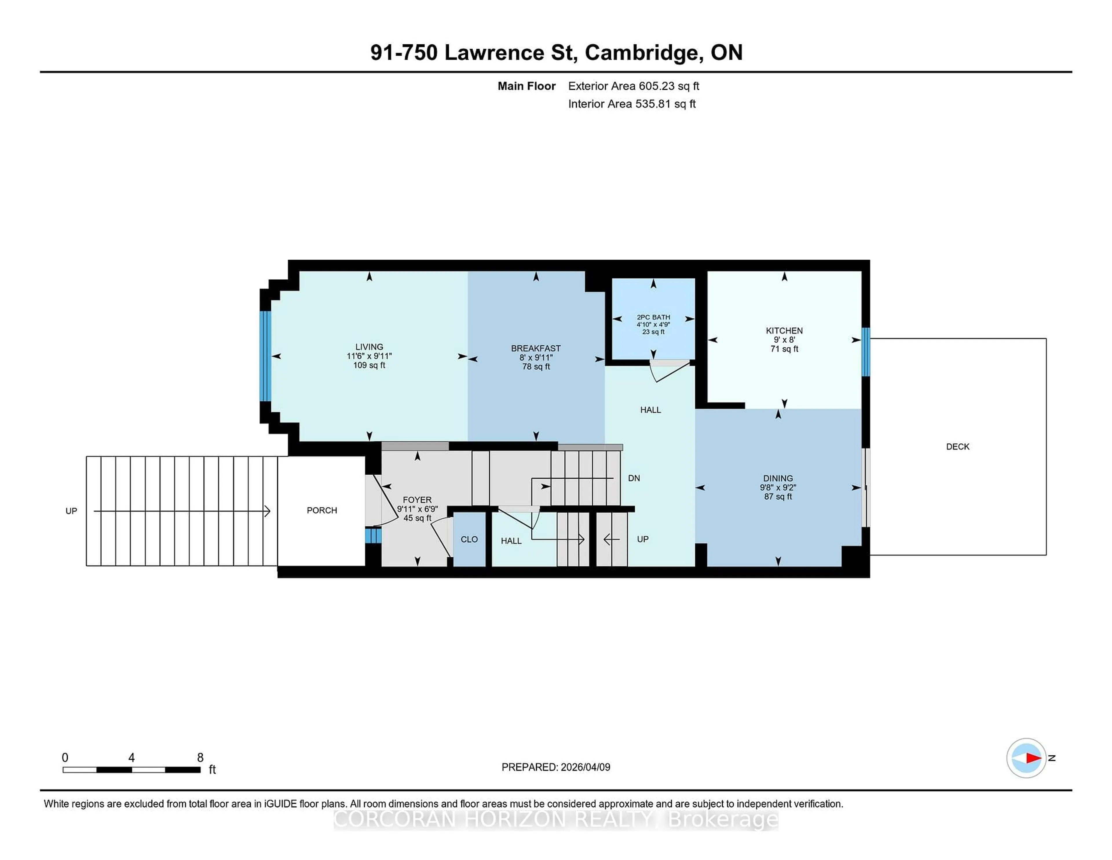 Floor plan for 750 Lawrence St #91, Cambridge Ontario N3H 0A9