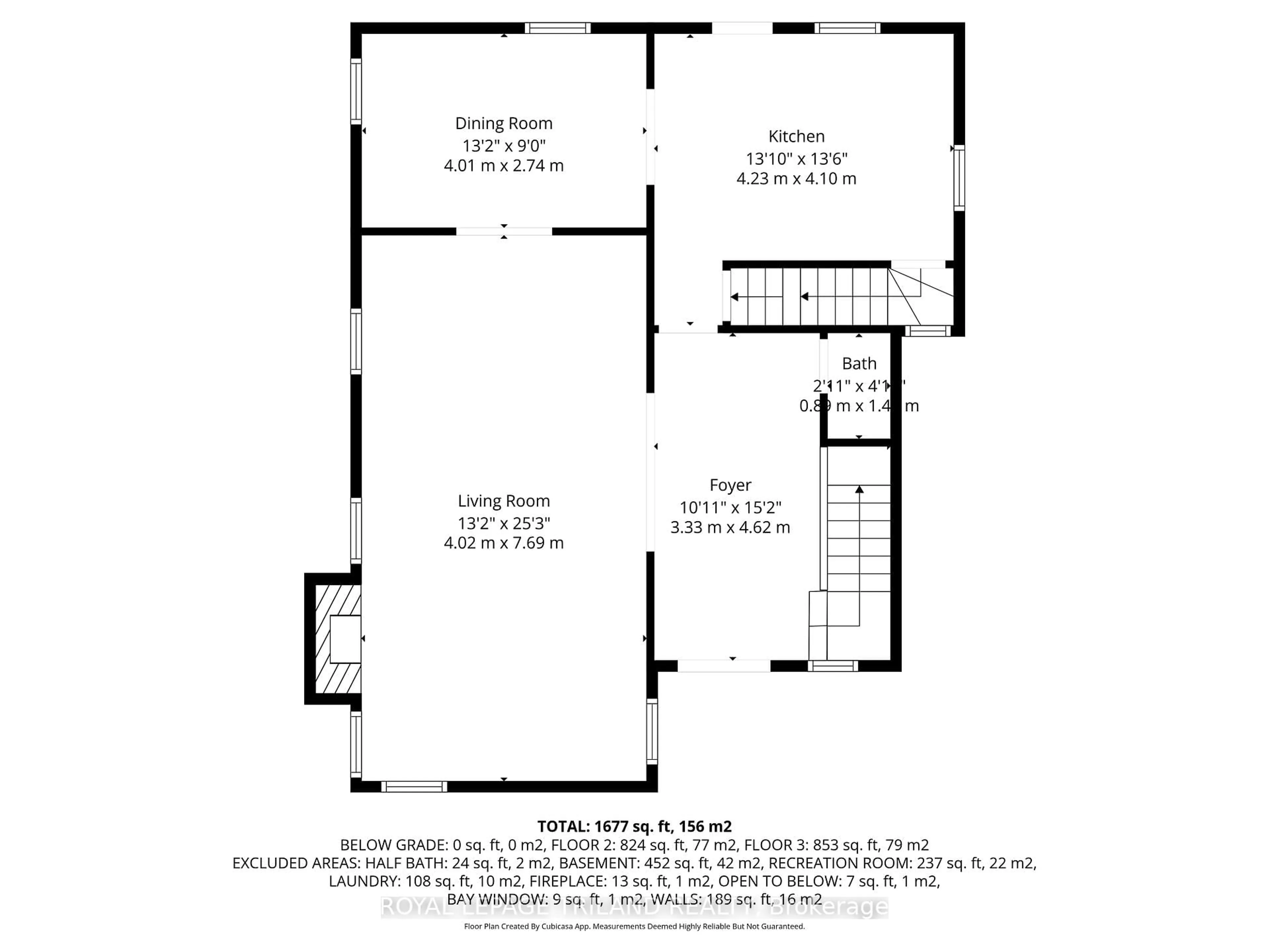 Floor plan for 34 Gladstone Ave, St. Thomas Ontario N5R 2L4