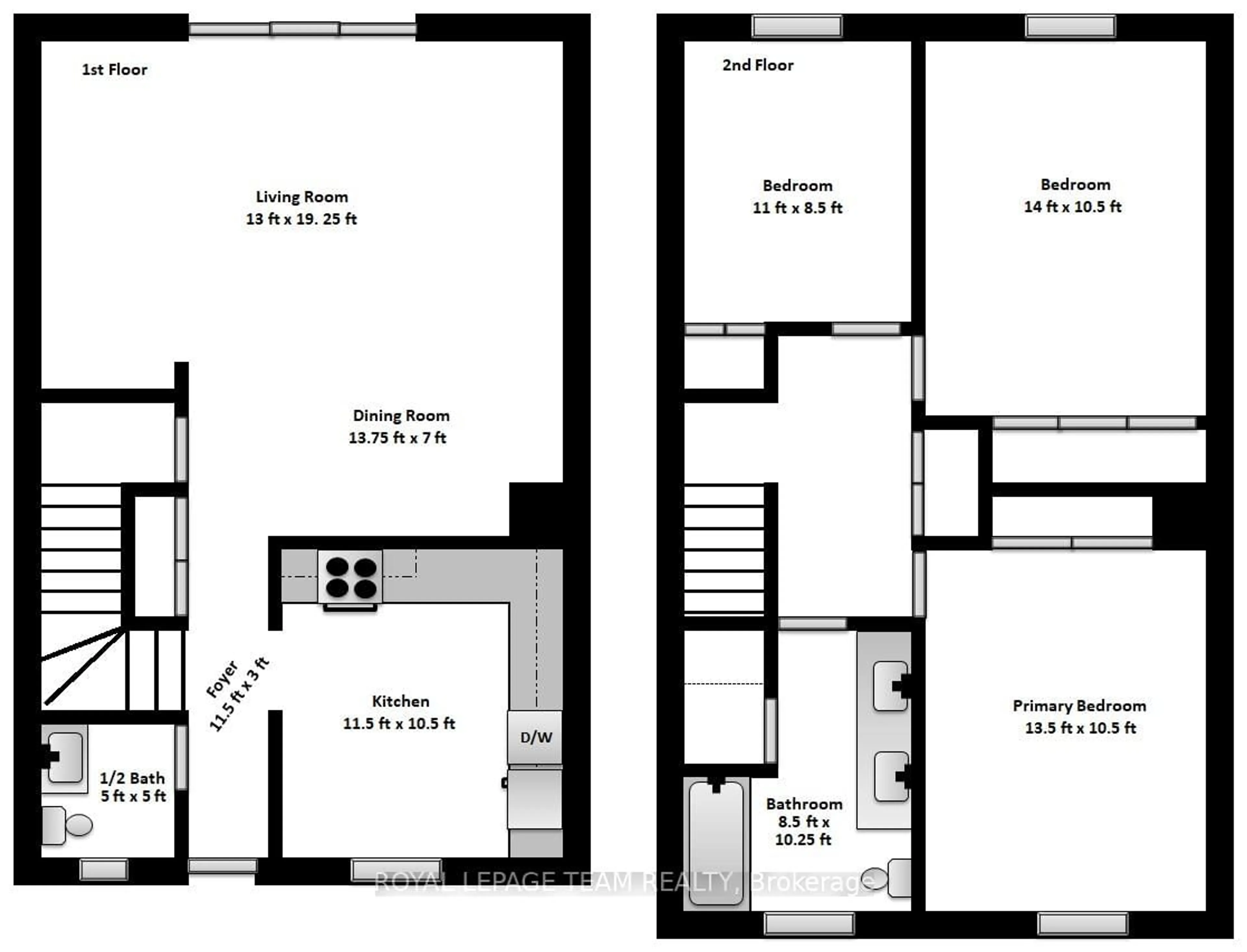 Floor plan for 71 Monterey Dr, Ottawa Ontario K2H 7A9