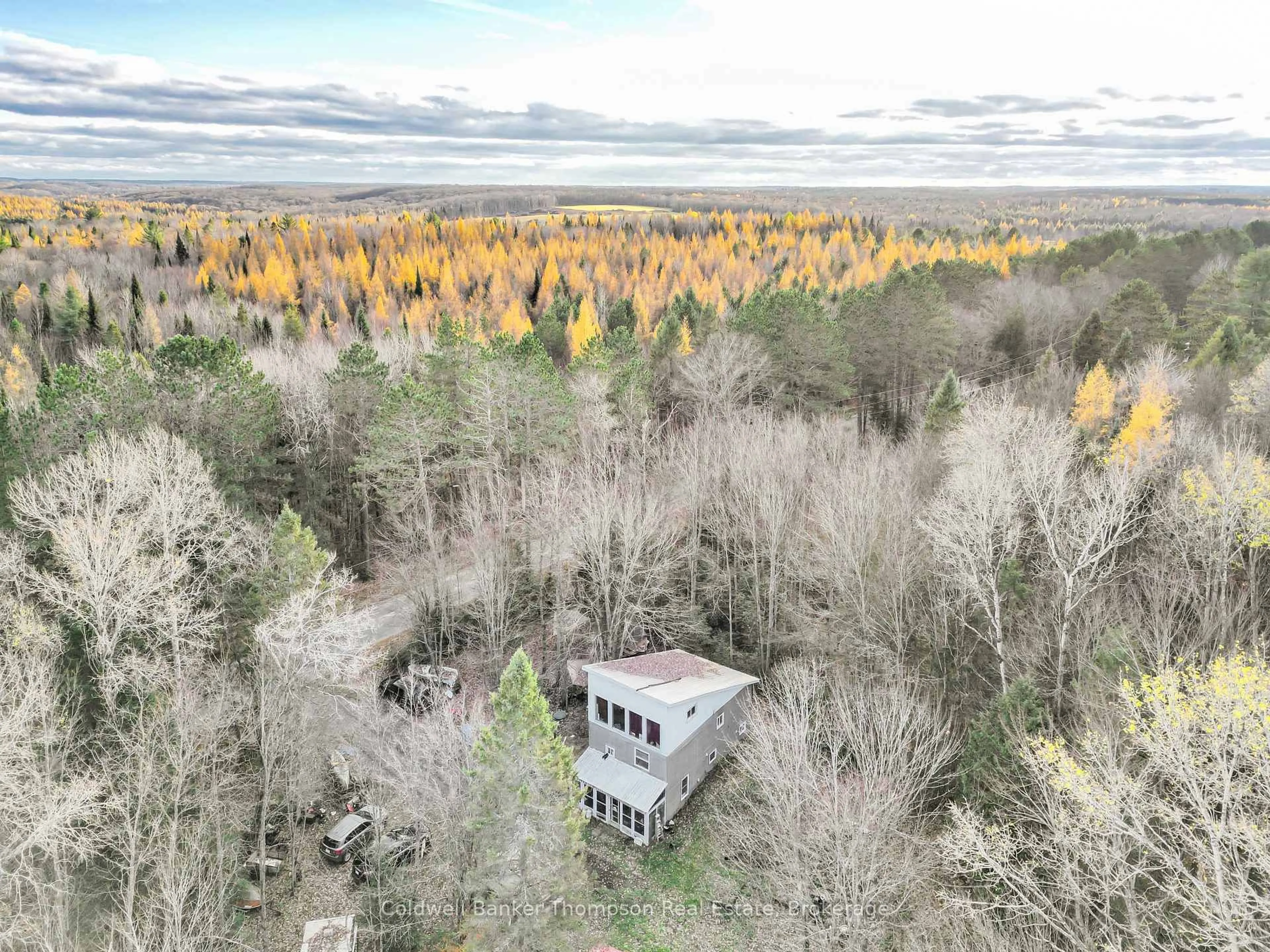 A pic from outside/outdoor area/front of a property/back of a property/a pic from drone, forest/trees view for 258 Star Lake Rd, Perry Ontario P0A 1J0