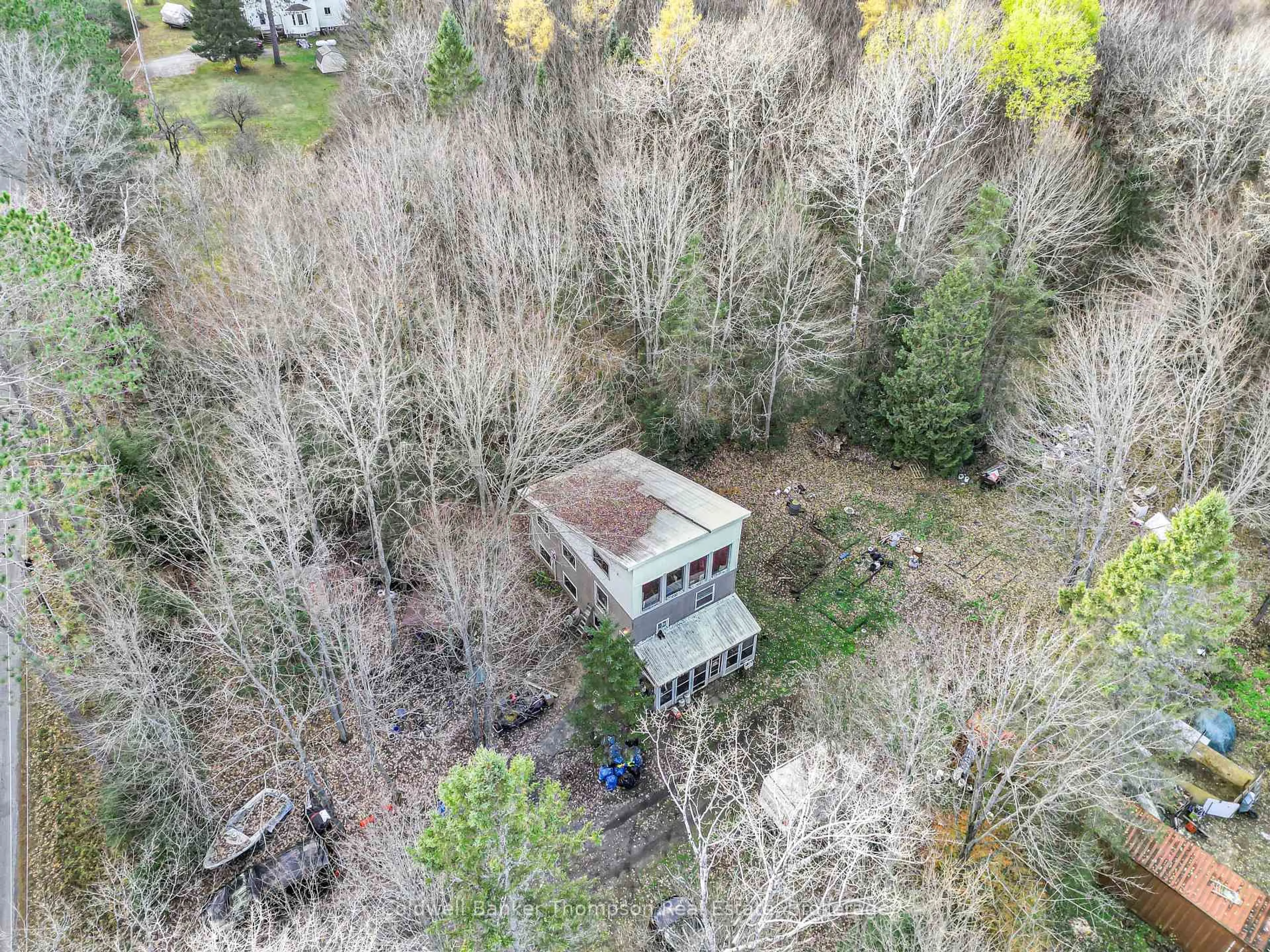 A pic from outside/outdoor area/front of a property/back of a property/a pic from drone, forest/trees view for 258 Star Lake Rd, Perry Ontario P0A 1J0