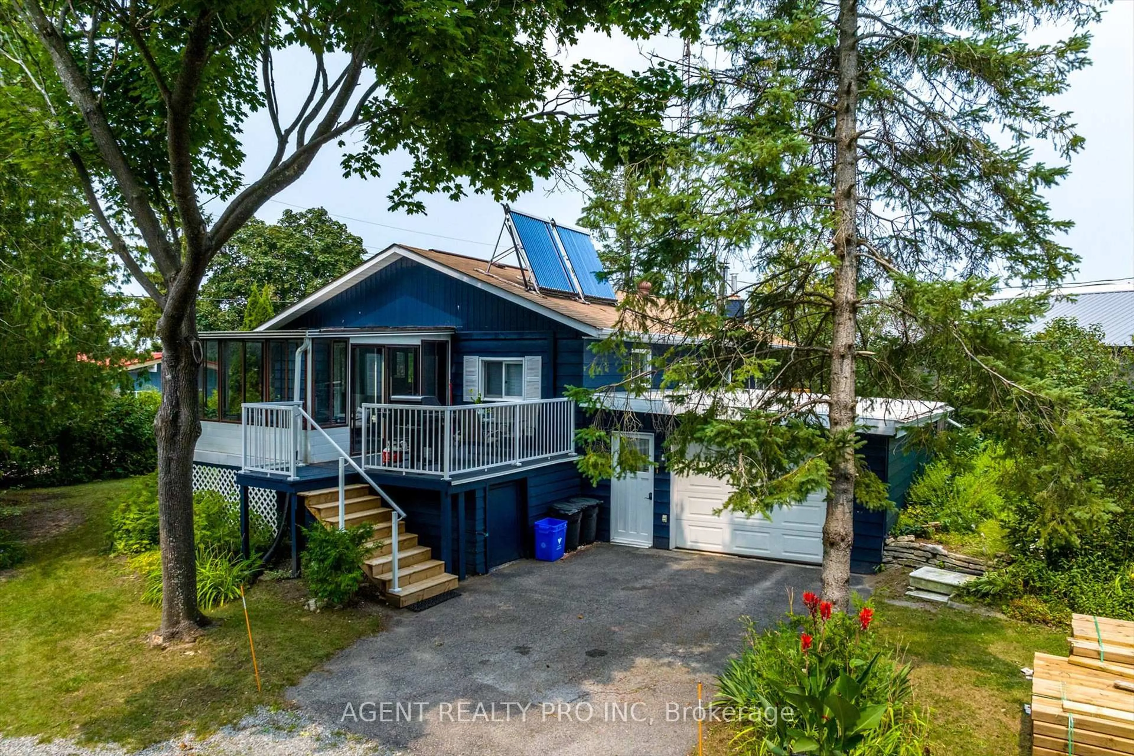 A pic from outside/outdoor area/front of a property/back of a property/a pic from drone, water/lake/river/ocean view for 21 Oriole Rd, Kawartha Lakes Ontario K0M 1N0