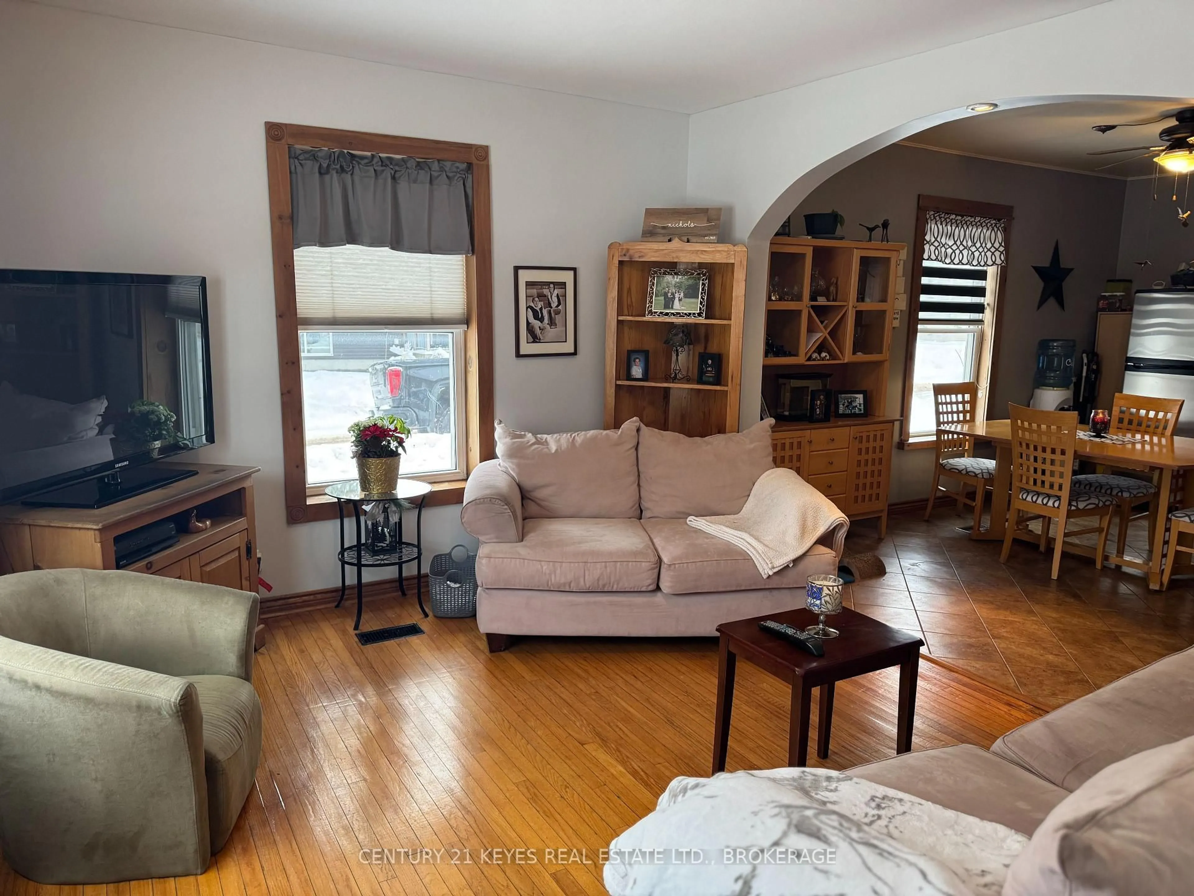 Living room with furniture, floor is not visible for 11 James St St, Lansdowne Village Ontario K0E 1L0