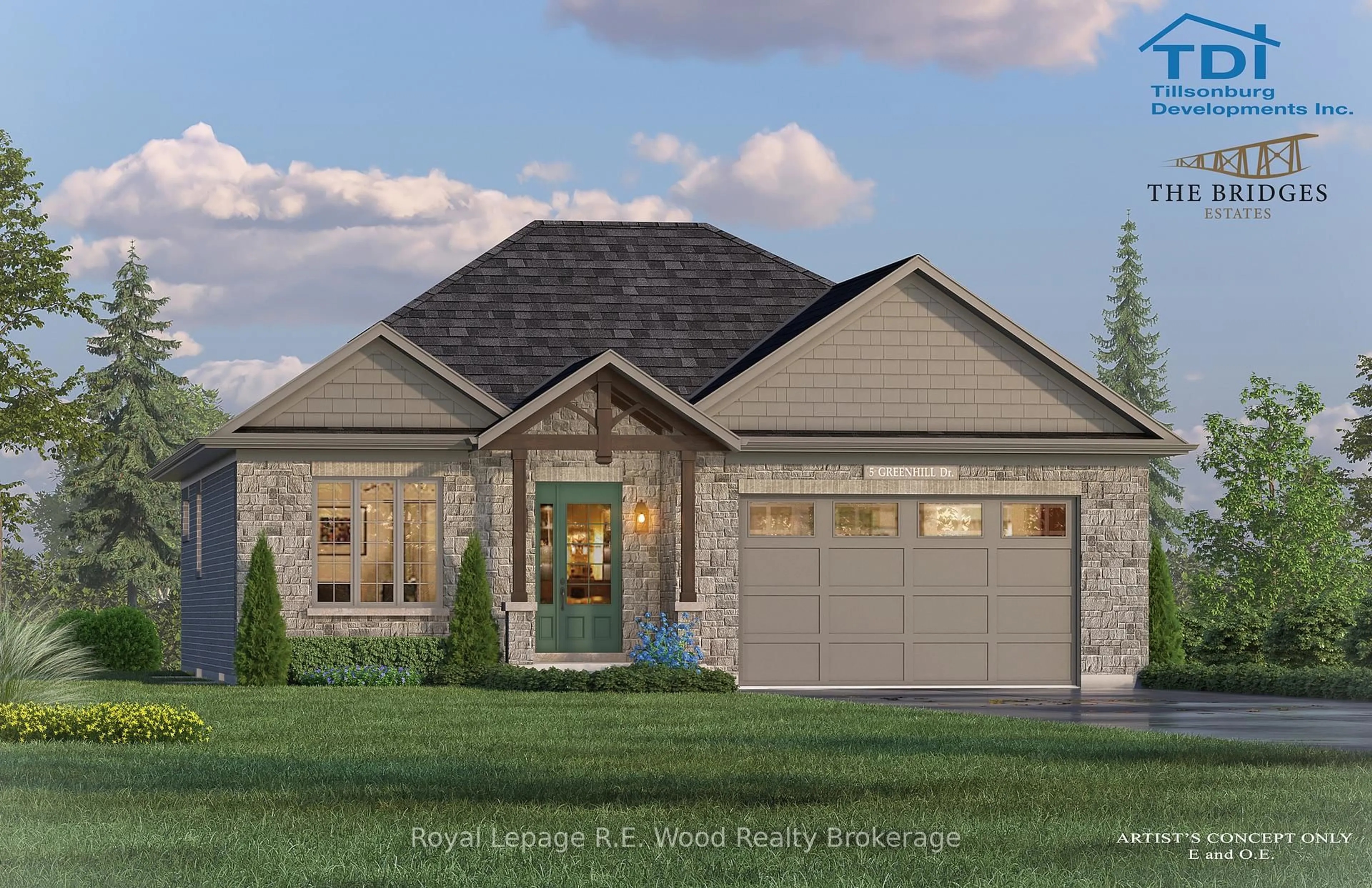 Home with brick exterior material, street for 37 Greenhill Dr, Tillsonburg Ontario N4G 0L4