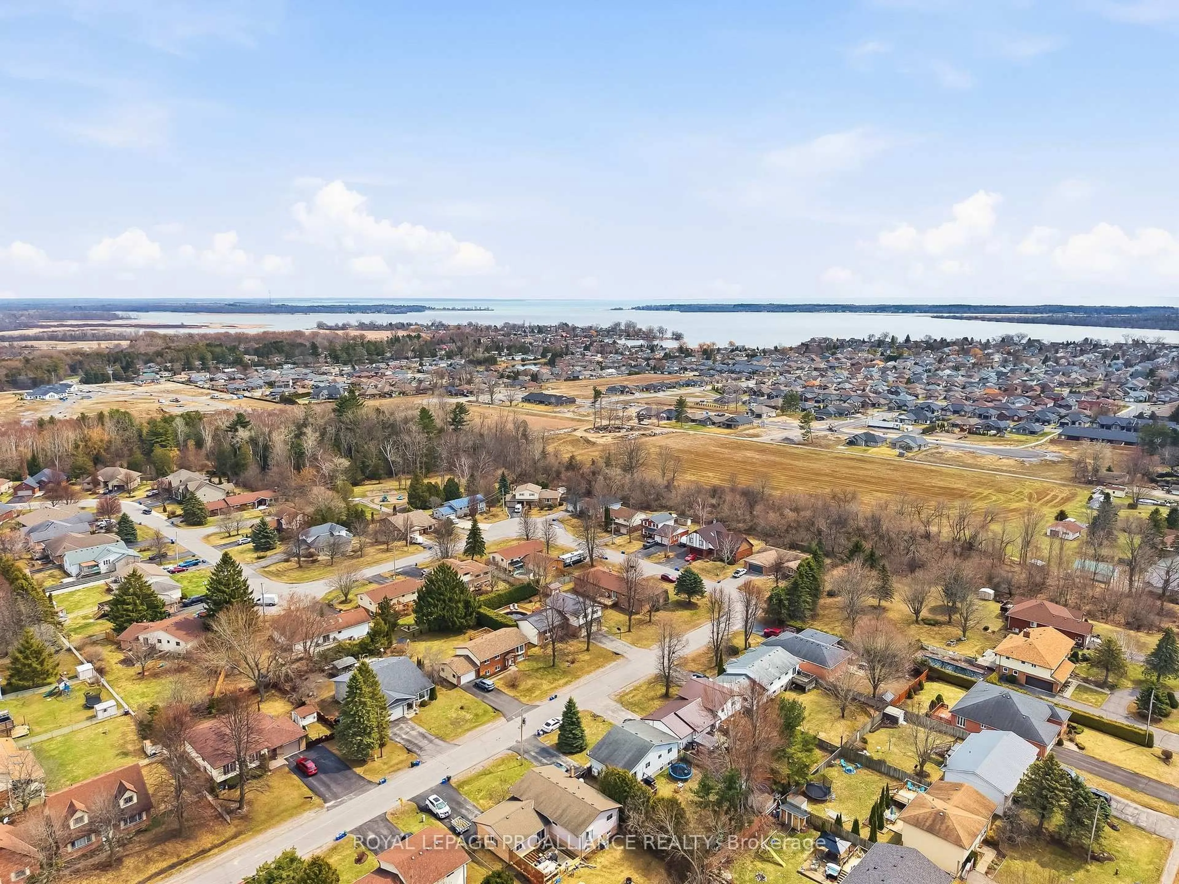 A pic from outside/outdoor area/front of a property/back of a property/a pic from drone, water/lake/river/ocean view for 9 Huron Dr, Brighton Ontario K0K 1H0