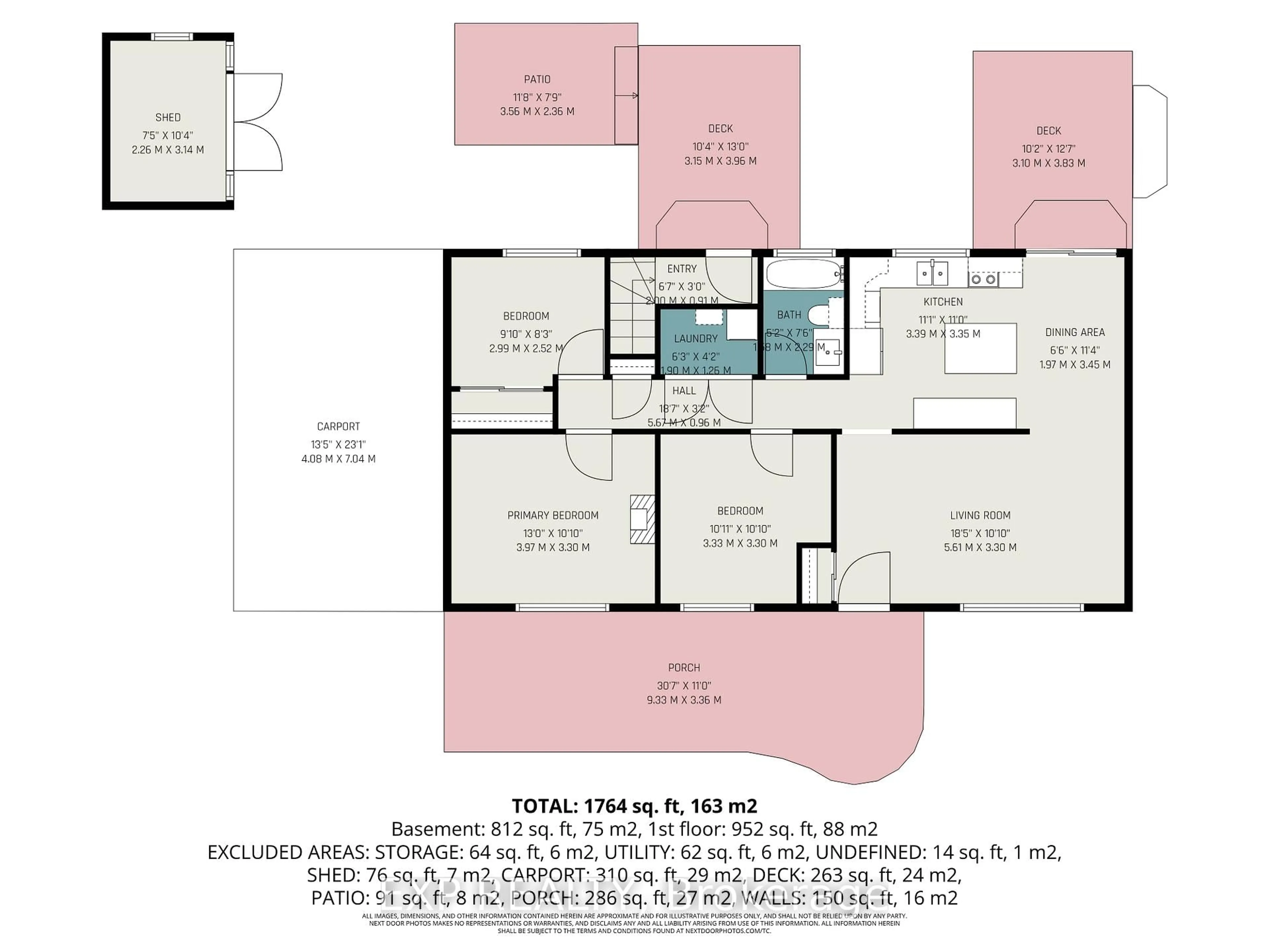 Floor plan for 2 Folkstone Crt, Ottawa Ontario K1B 4J9