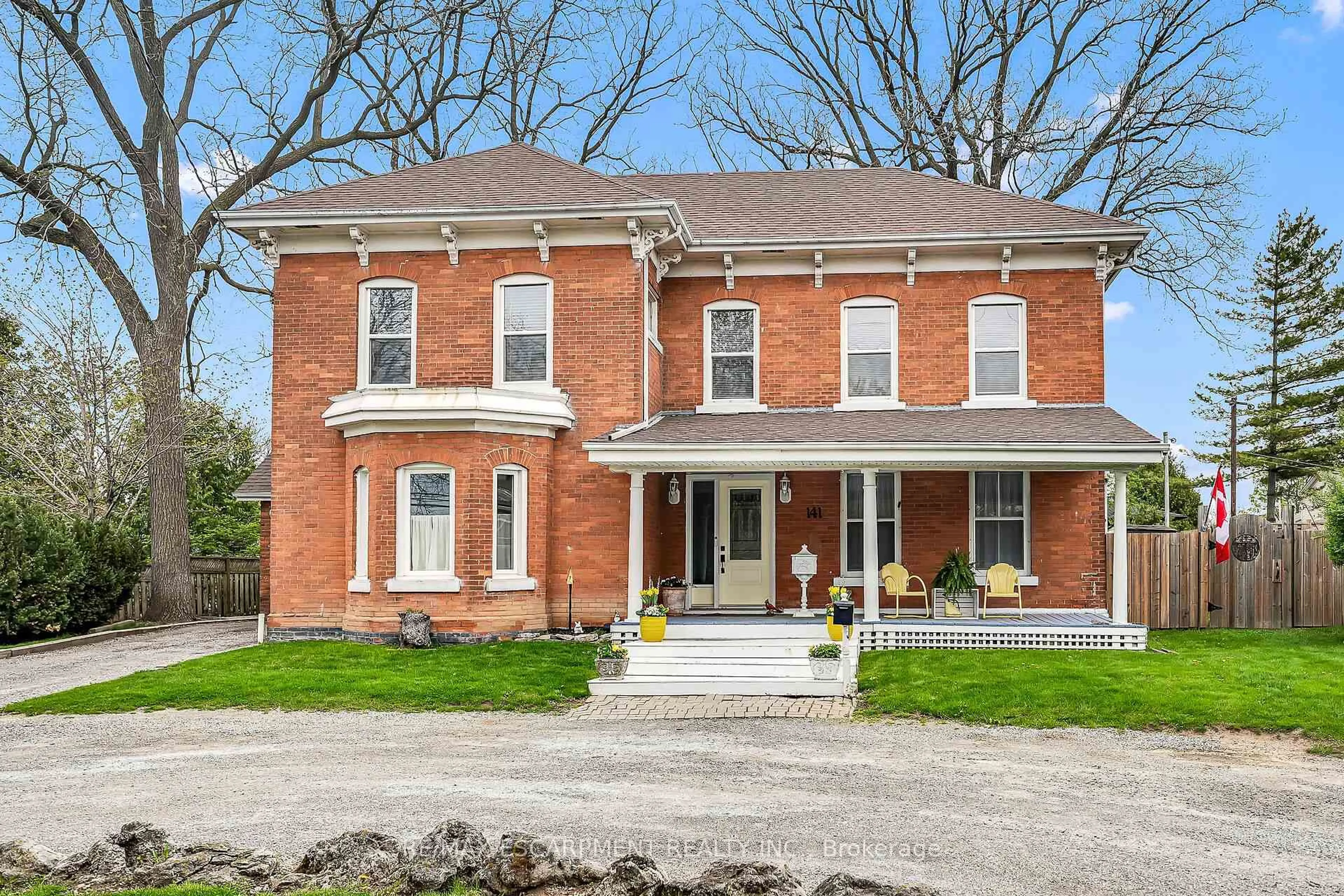 Home with brick exterior material, street for 141 Mount Albion Rd, Hamilton Ontario L8K 5S7