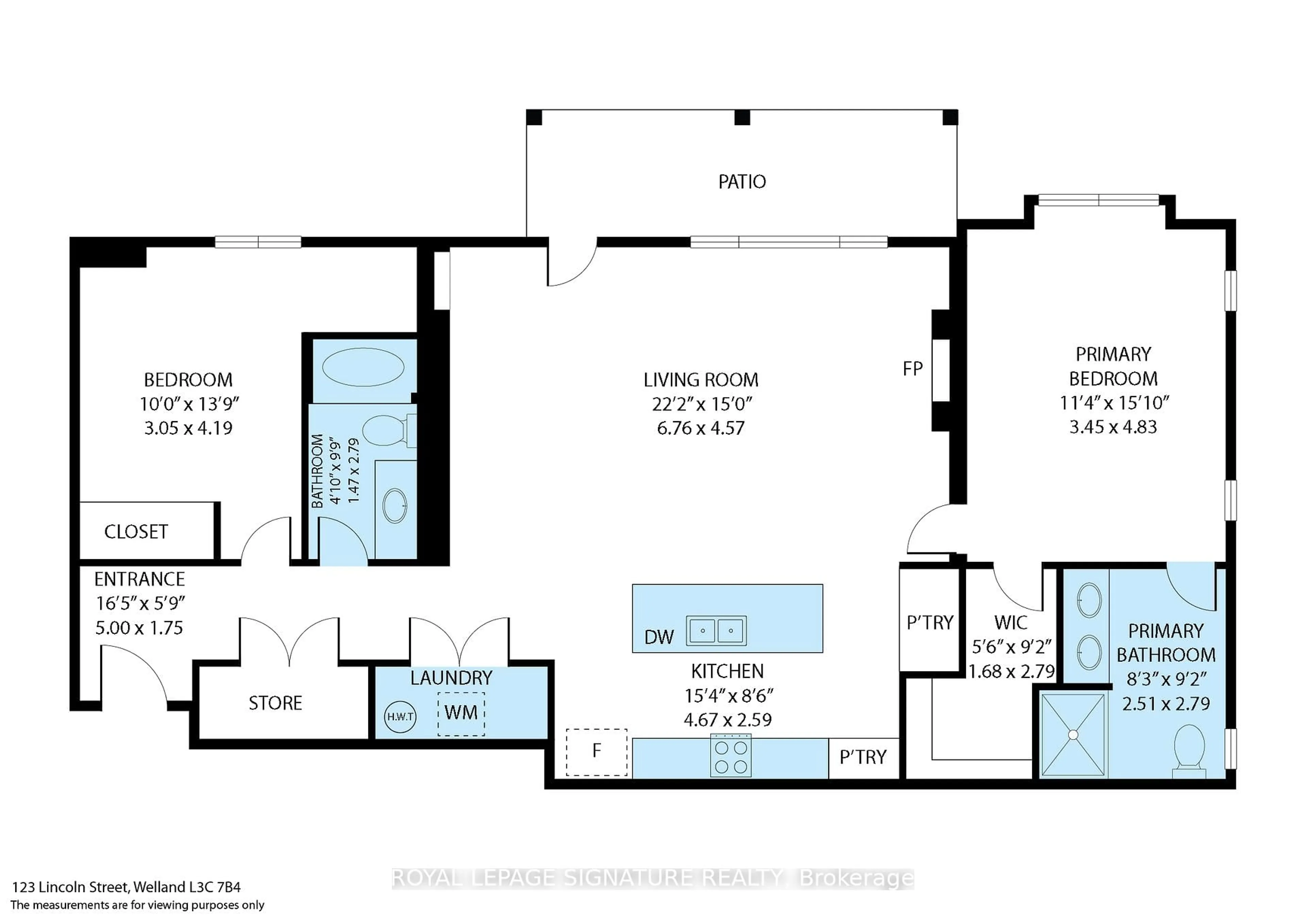 Floor plan for 123 Lincoln St #106, Welland Ontario L3C 5J7
