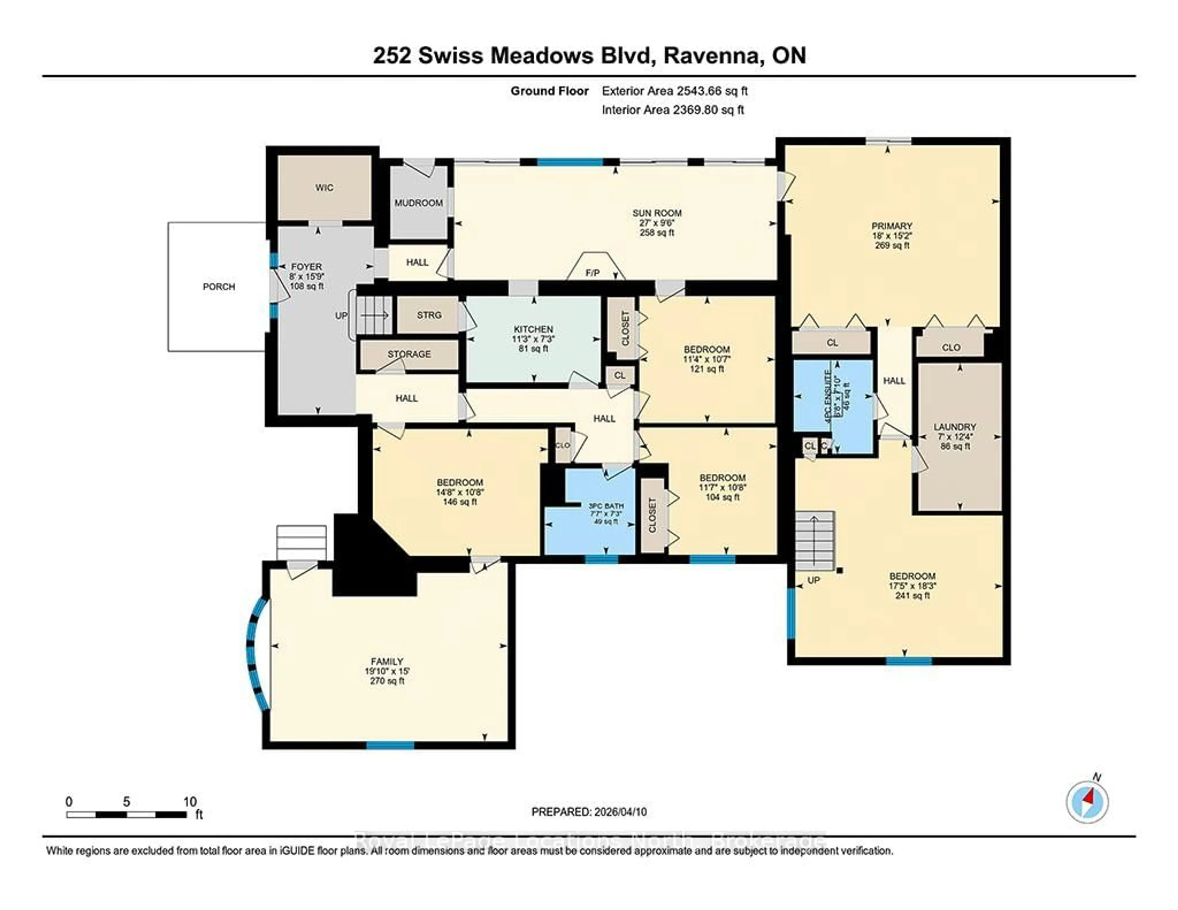 Floor plan for 252 Swiss Meadows Blvd, Blue Mountains Ontario N0H 2E0
