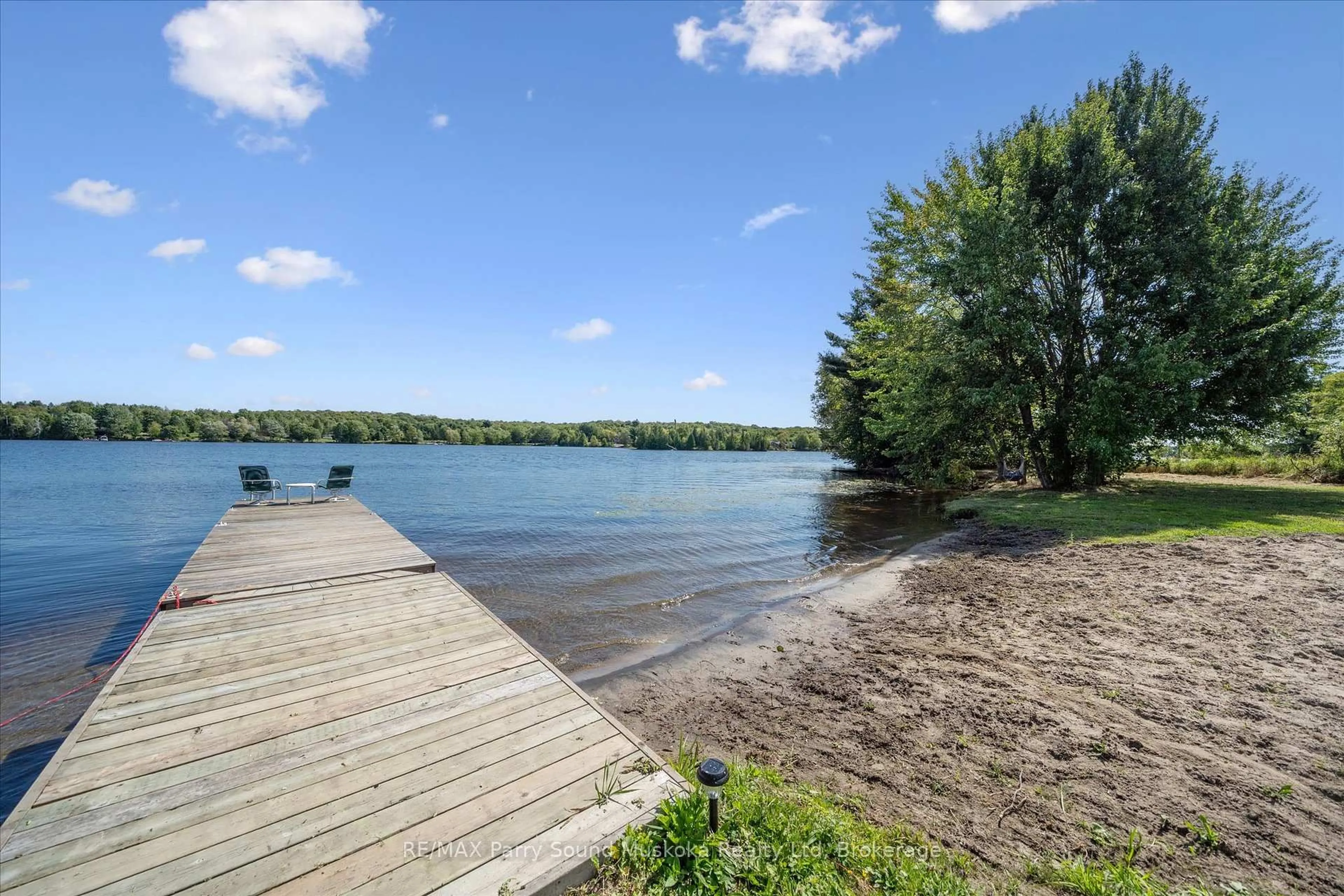 Patio, water/lake/river/ocean view for 39 Hardies Rd, McKellar Ontario P2A 0B5