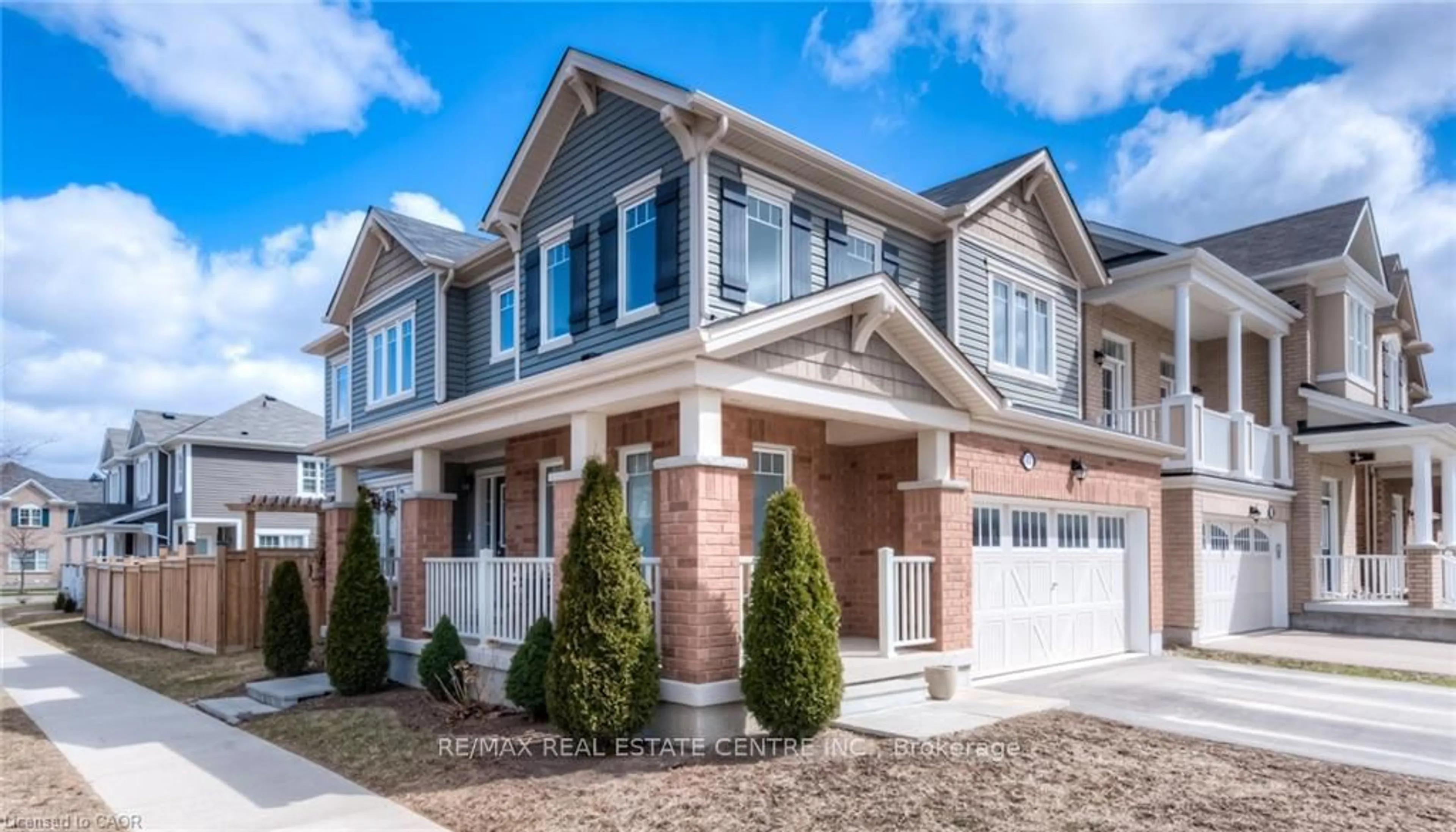 Home with brick exterior material, street for 60 Postmaster Dr, Kitchener Ontario N2R 0J2