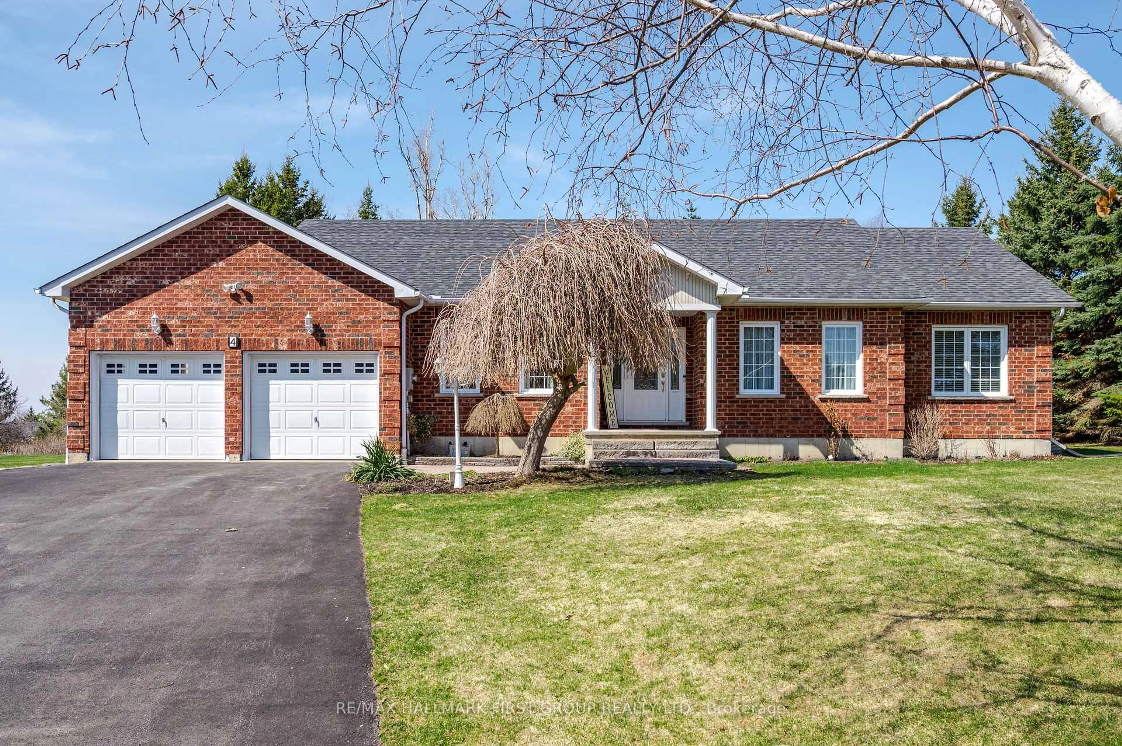 Home with brick exterior material, street for 4 Bluewater Ave, Kawartha Lakes Ontario K9V 0K6