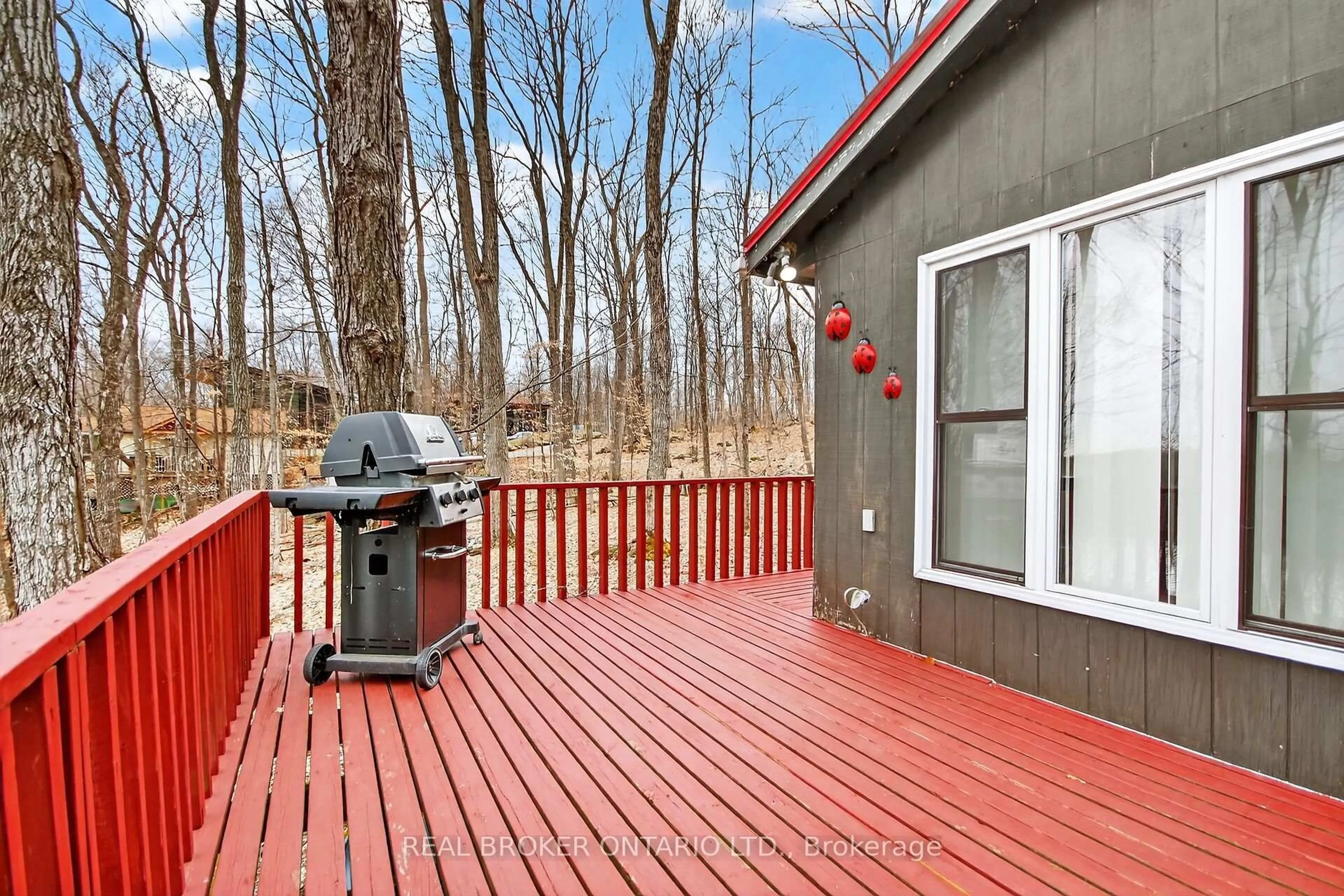 Patio, forest/trees view for 59 Fairhaven Lane, Maberly Ontario K0H 2B0