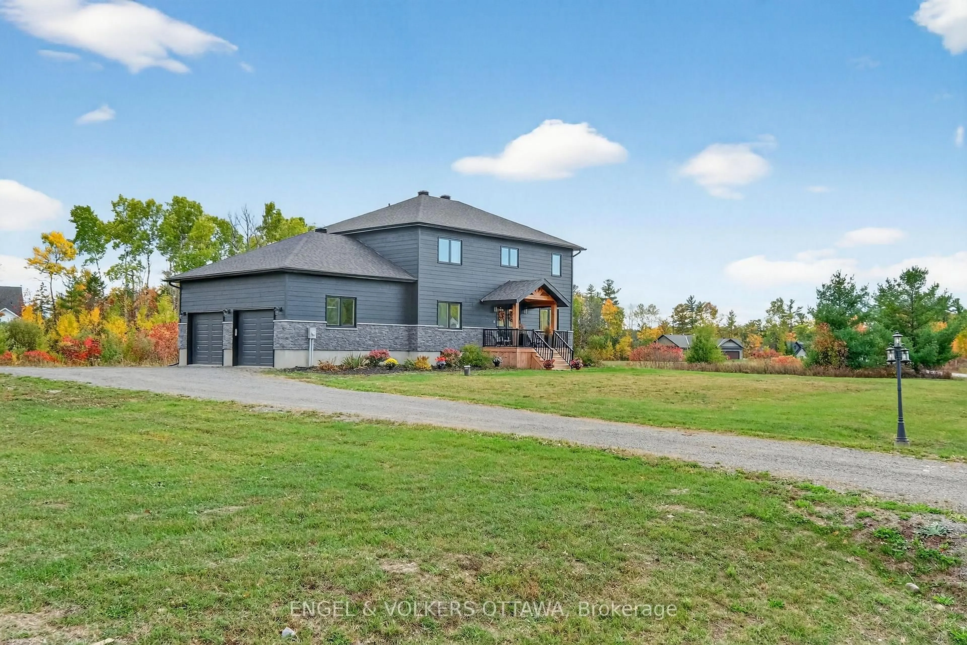 A pic from outside/outdoor area/front of a property/back of a property/a pic from drone, mountain view for 57 Paul A. Bertrand Dr, Arnprior Ontario K7S 3G8