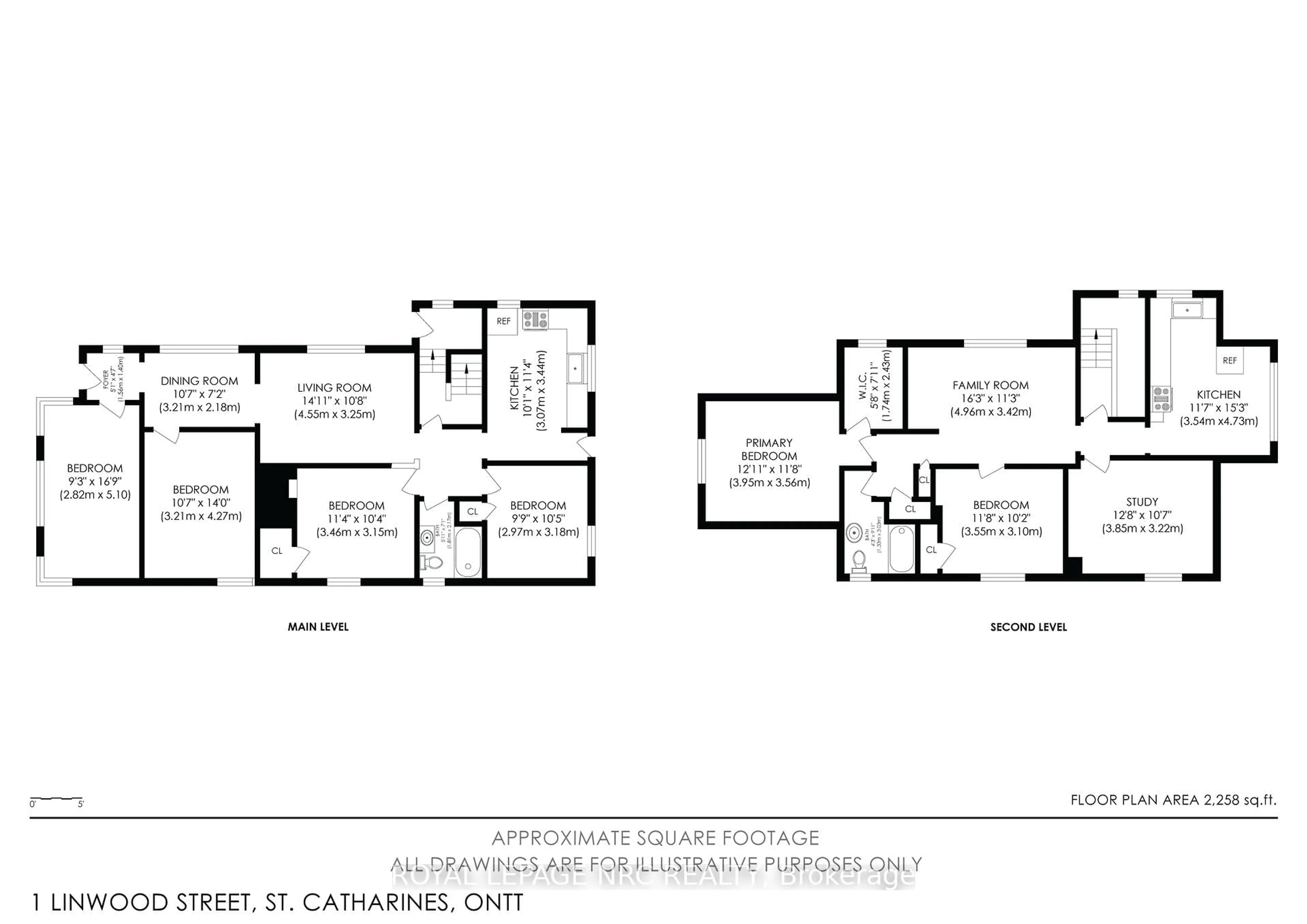 Floor plan for 1 Linwood St, St. Catharines Ontario L2N 2H4