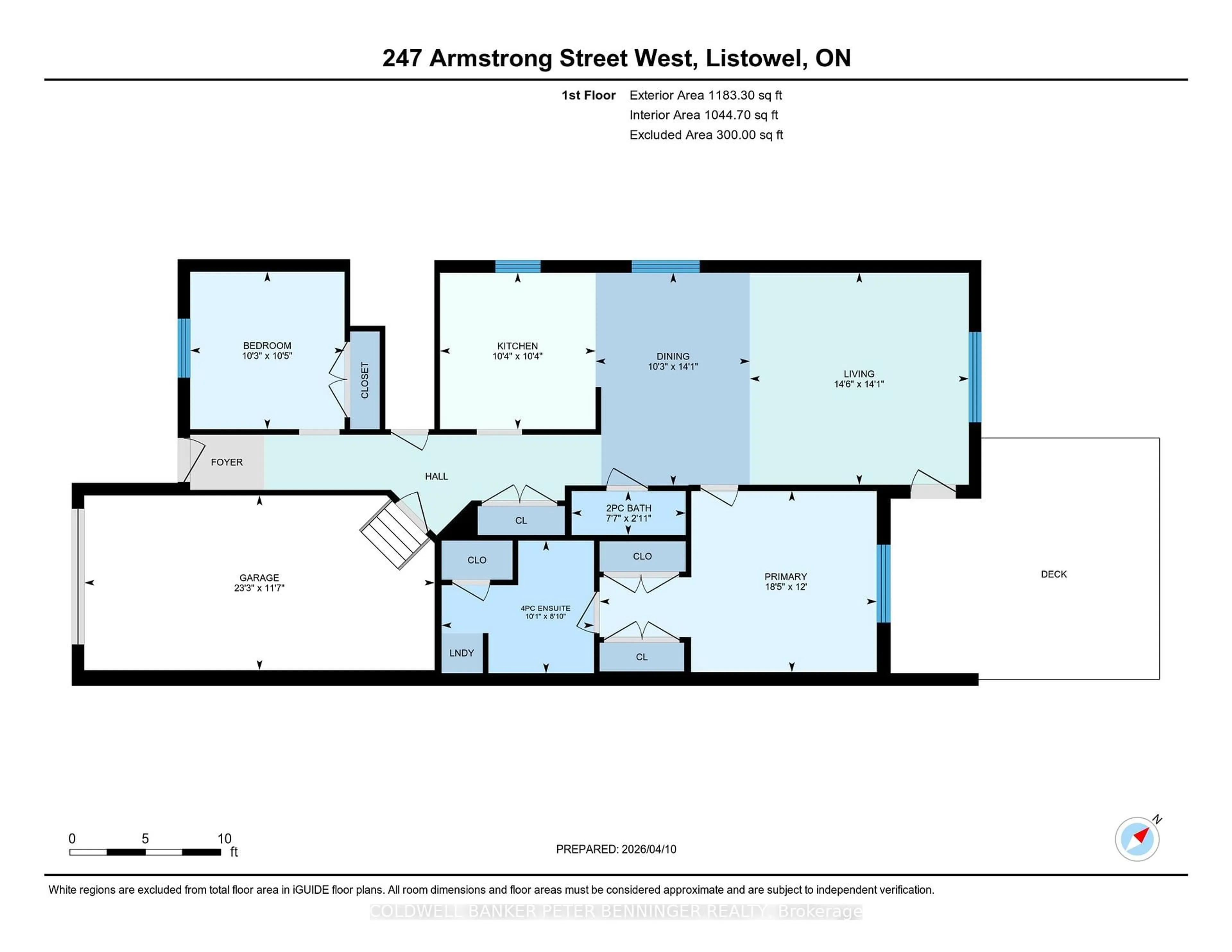 Floor plan for 247 Armstrong St, North Perth Ontario N4W 3V8