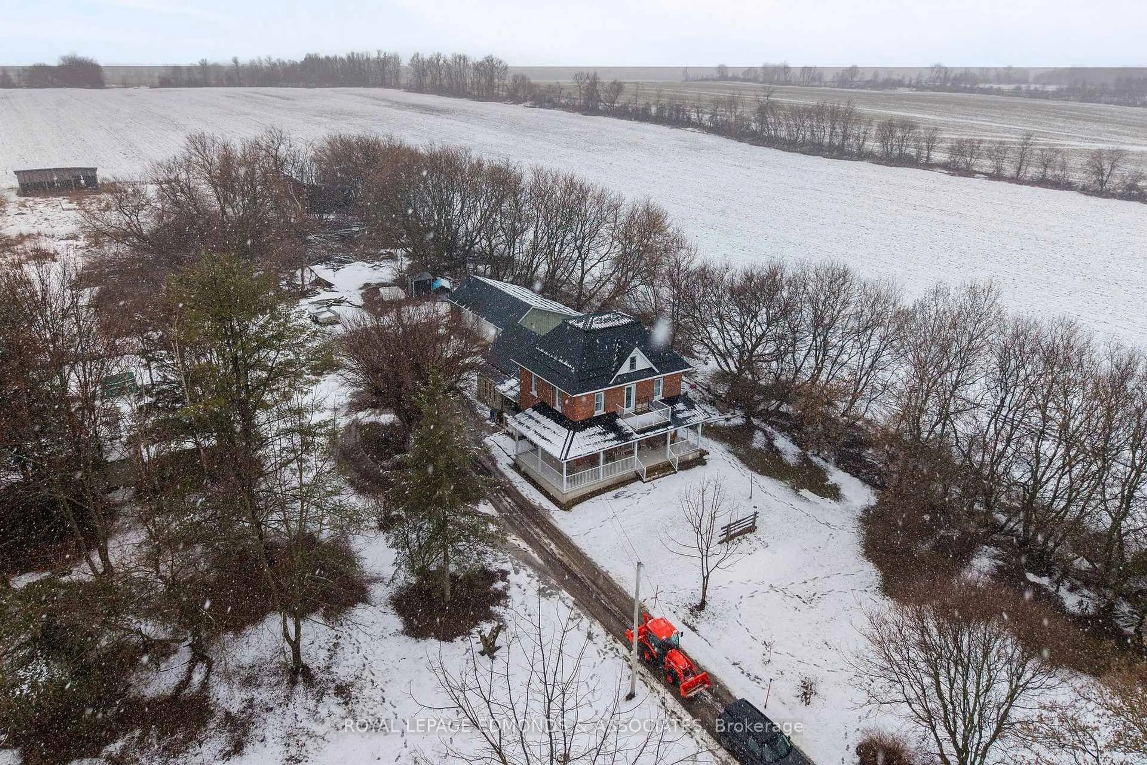 A pic from outside/outdoor area/front of a property/back of a property/a pic from drone, water/lake/river/ocean view for 2061 Kerr Line, Foresters Falls Ontario K0J 1V0