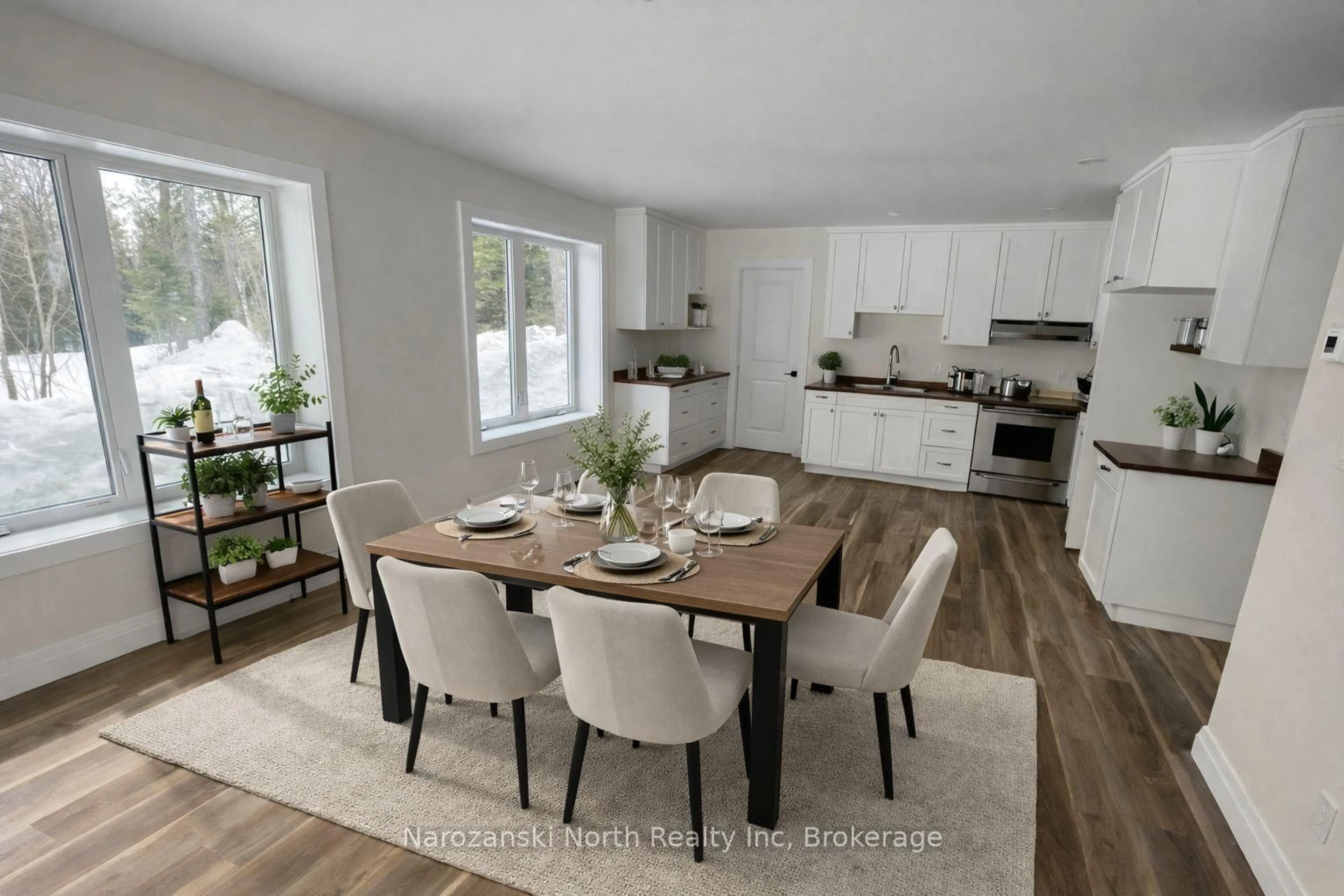 Open concept kitchen, unknown for 79 Leduc Rd, West Nipissing Ontario P0H 1M0