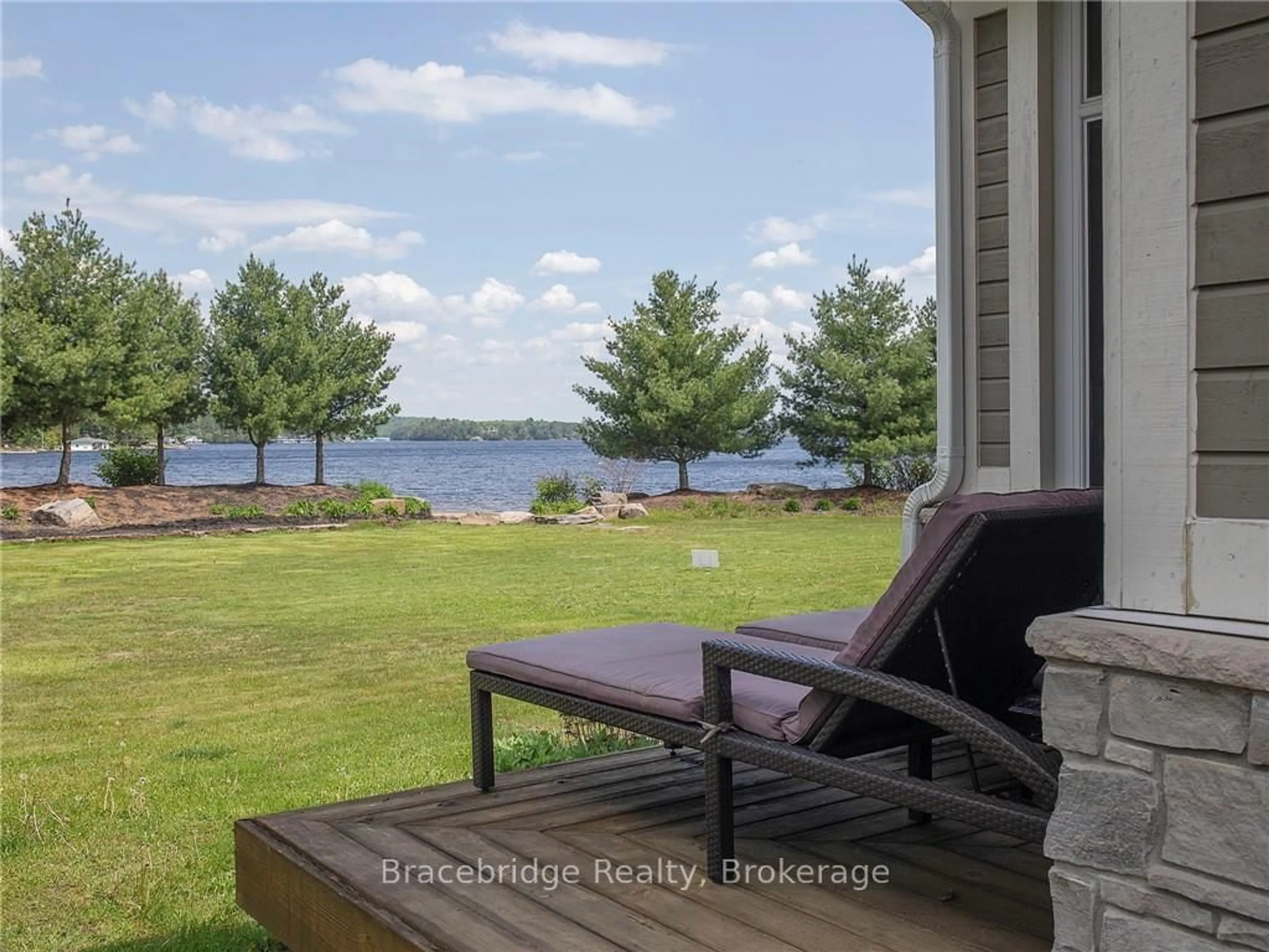 Patio, water/lake/river/ocean view for 1869 Muskoka Road 118 Highway #G103-D2, Muskoka Lakes Ontario P1L 1W8