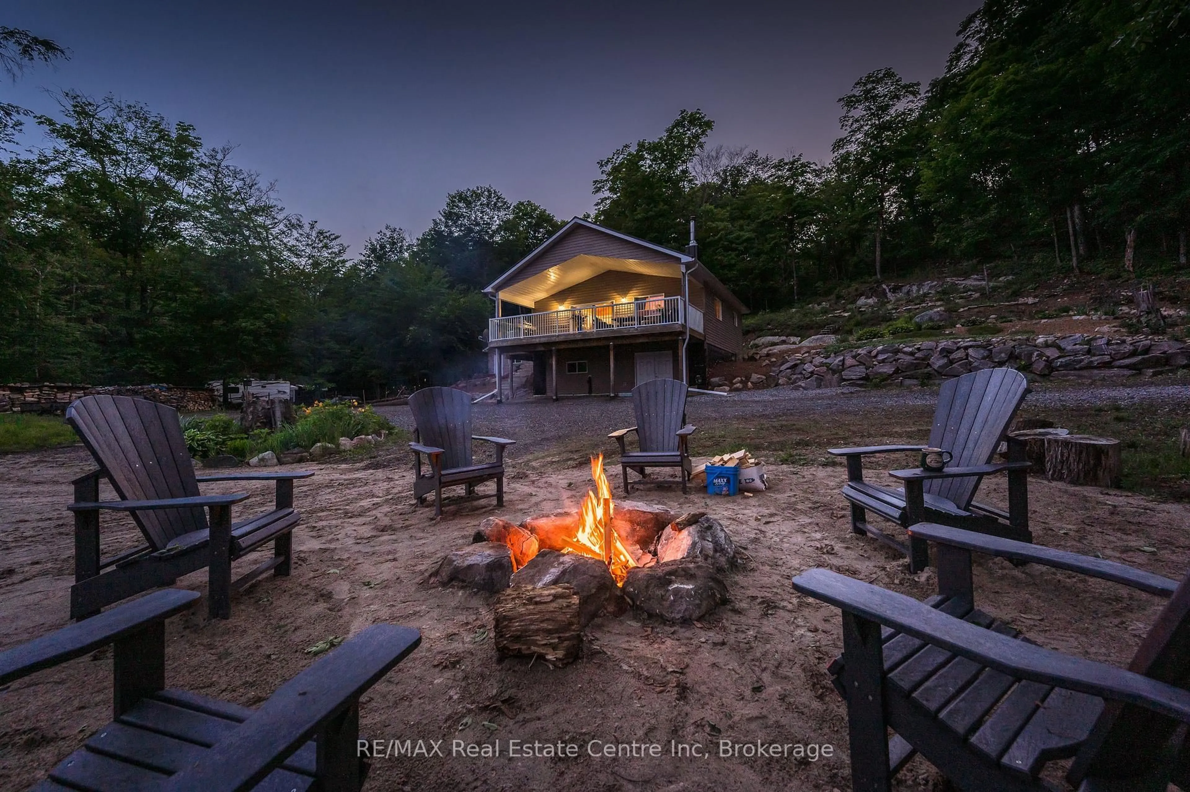 Patio, water/lake/river/ocean view for 22 South Crane Lake Rd, The Archipelago Ontario P2A 2W8