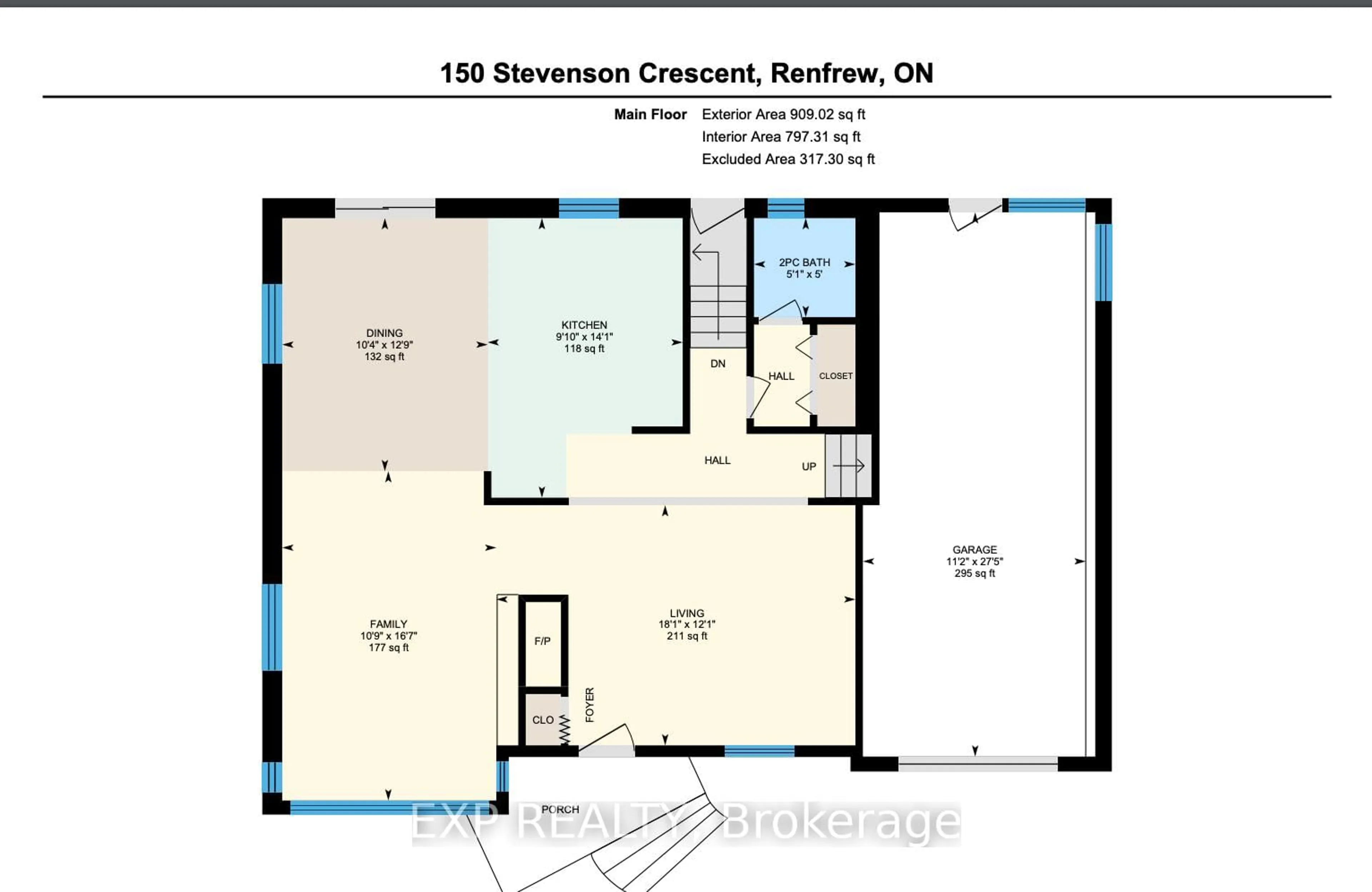 Floor plan for 150 Stevenson Cres, Renfrew Ontario K7V 1J4