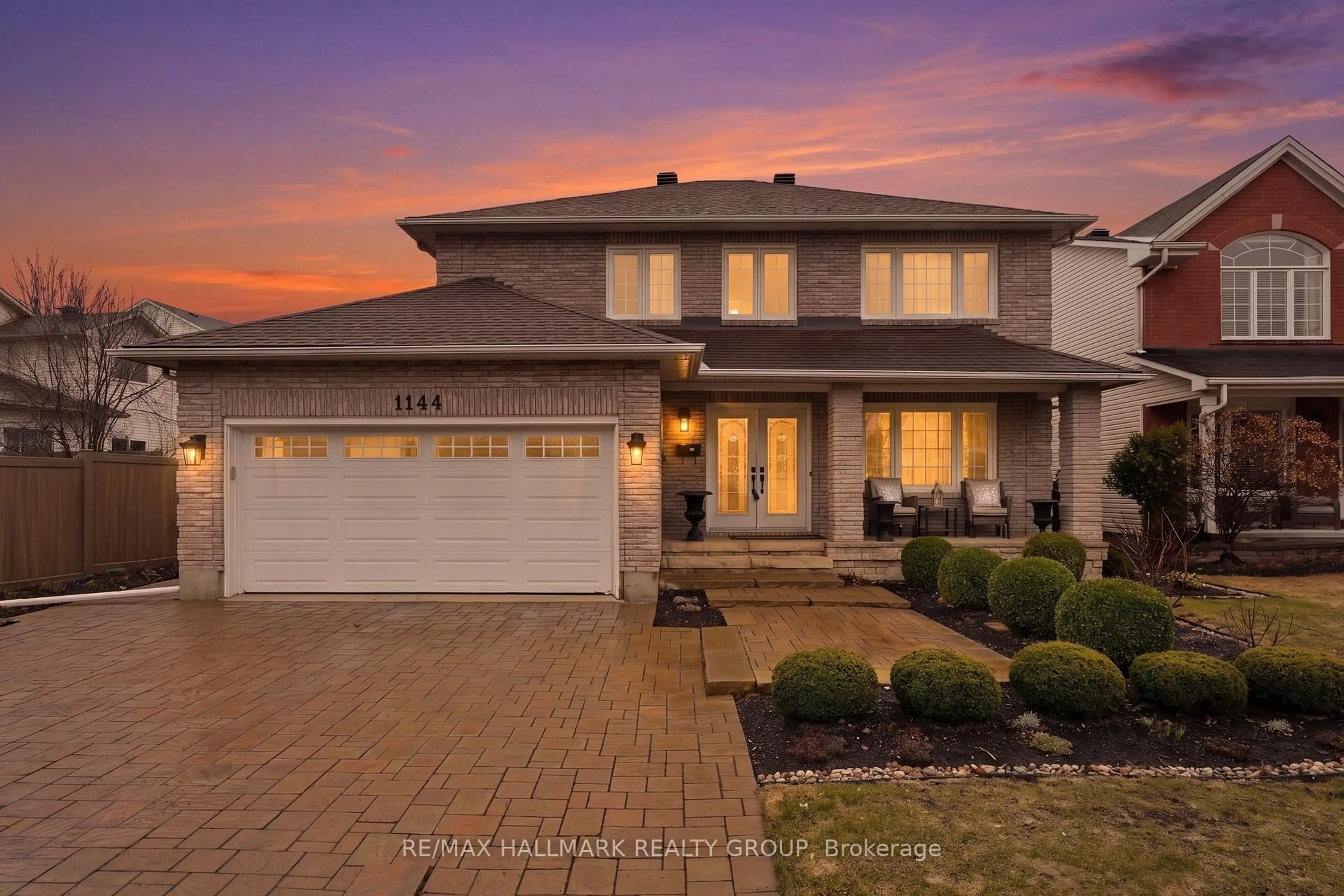 Home with vinyl exterior material, street for 1144 Ambercrest St, Ottawa Ontario K1J 1A9