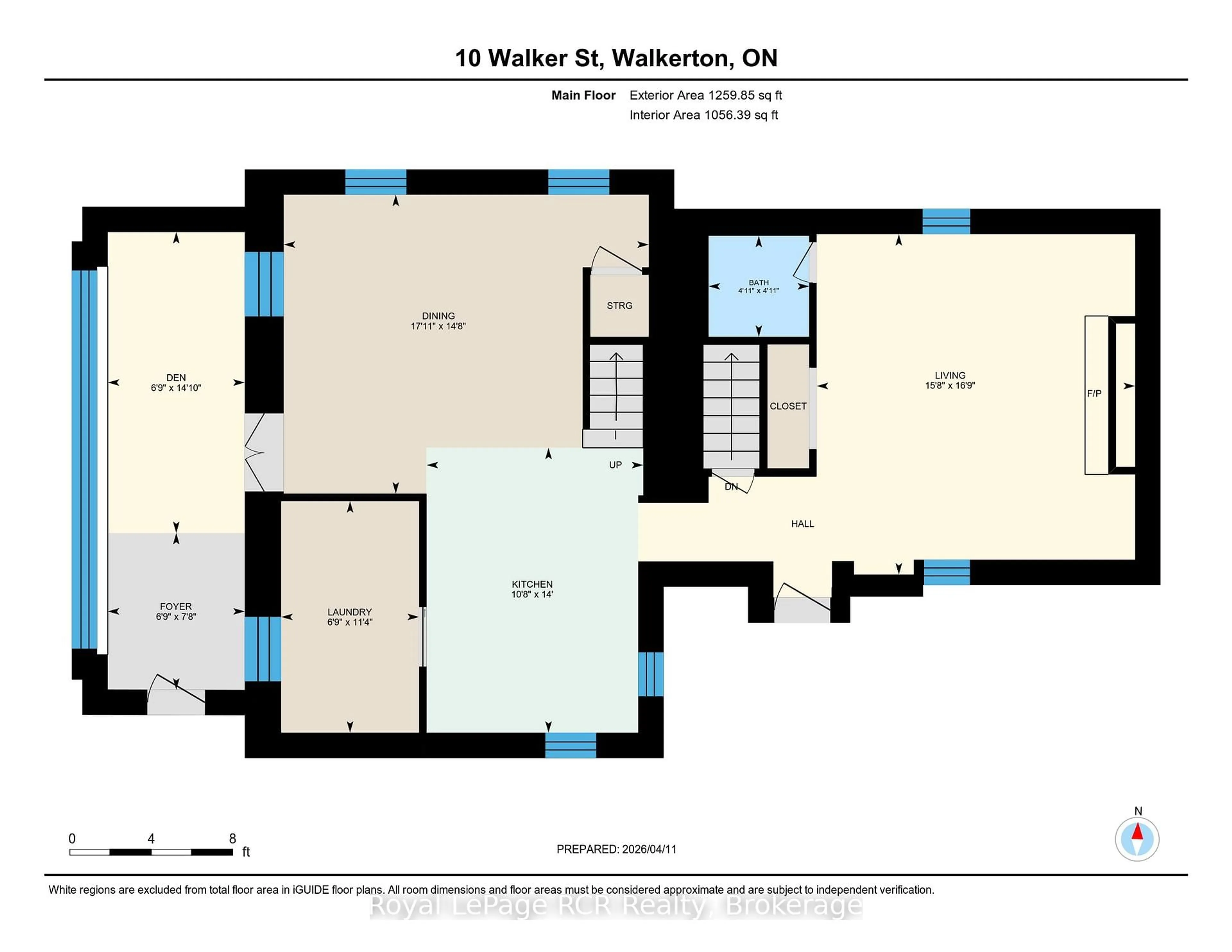 Floor plan for 10 Walker St, Brockton Ontario N0G 2V0