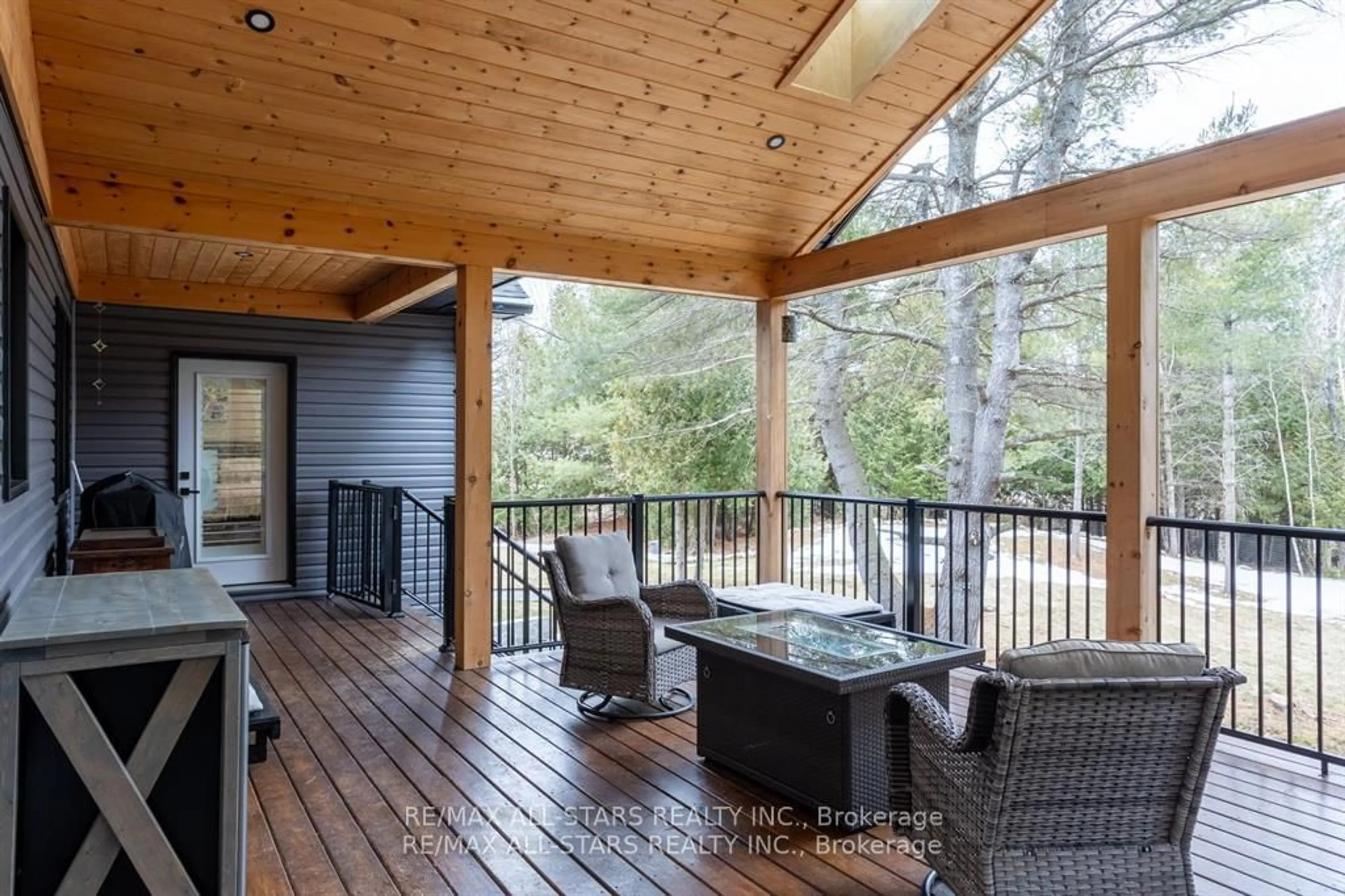 Patio, forest/trees view for 552 County Road 40, Douro-Dummer Ontario K0L 2V0