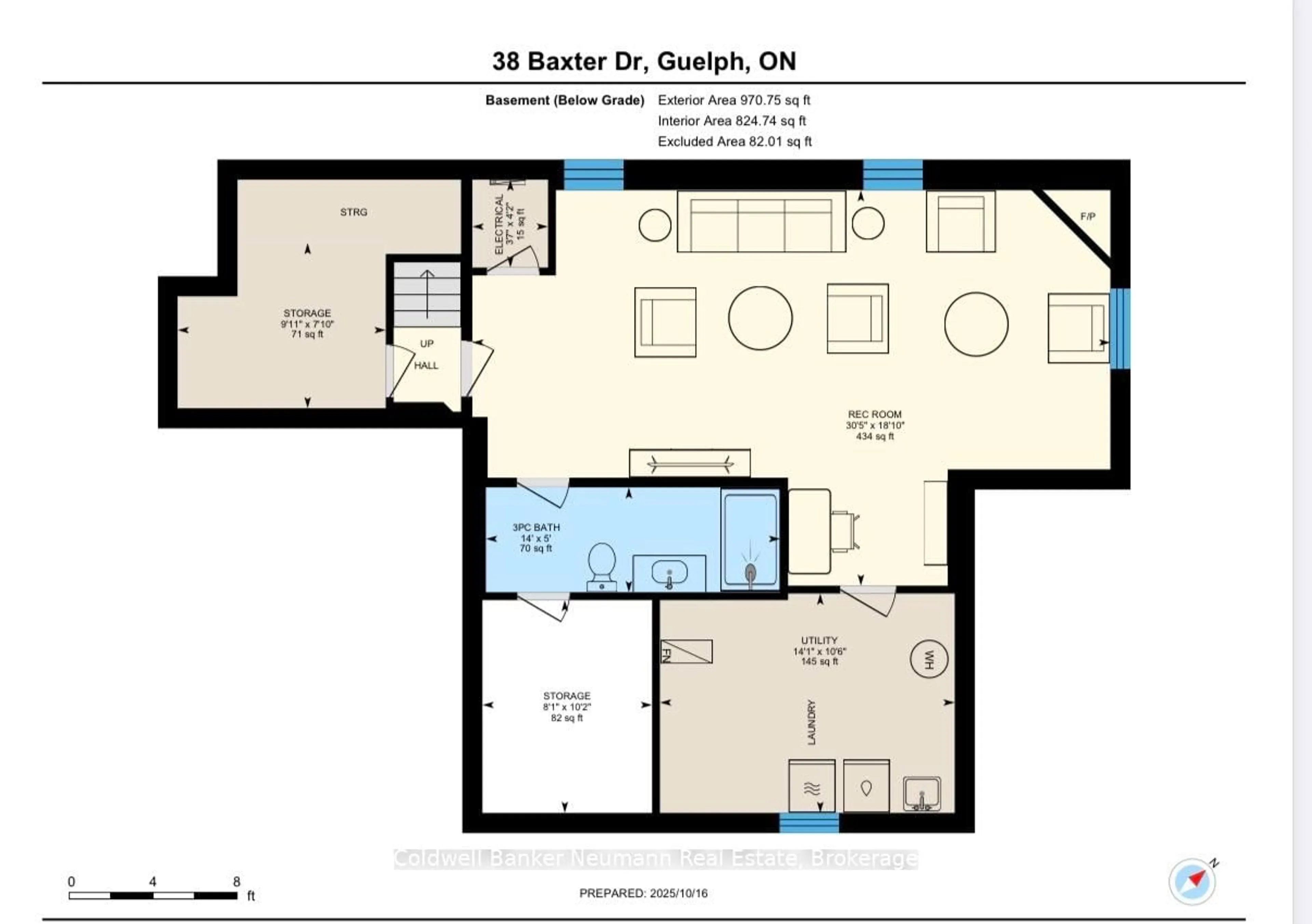 Floor plan for 38 Baxter Dr, Guelph Ontario N1L 0C8
