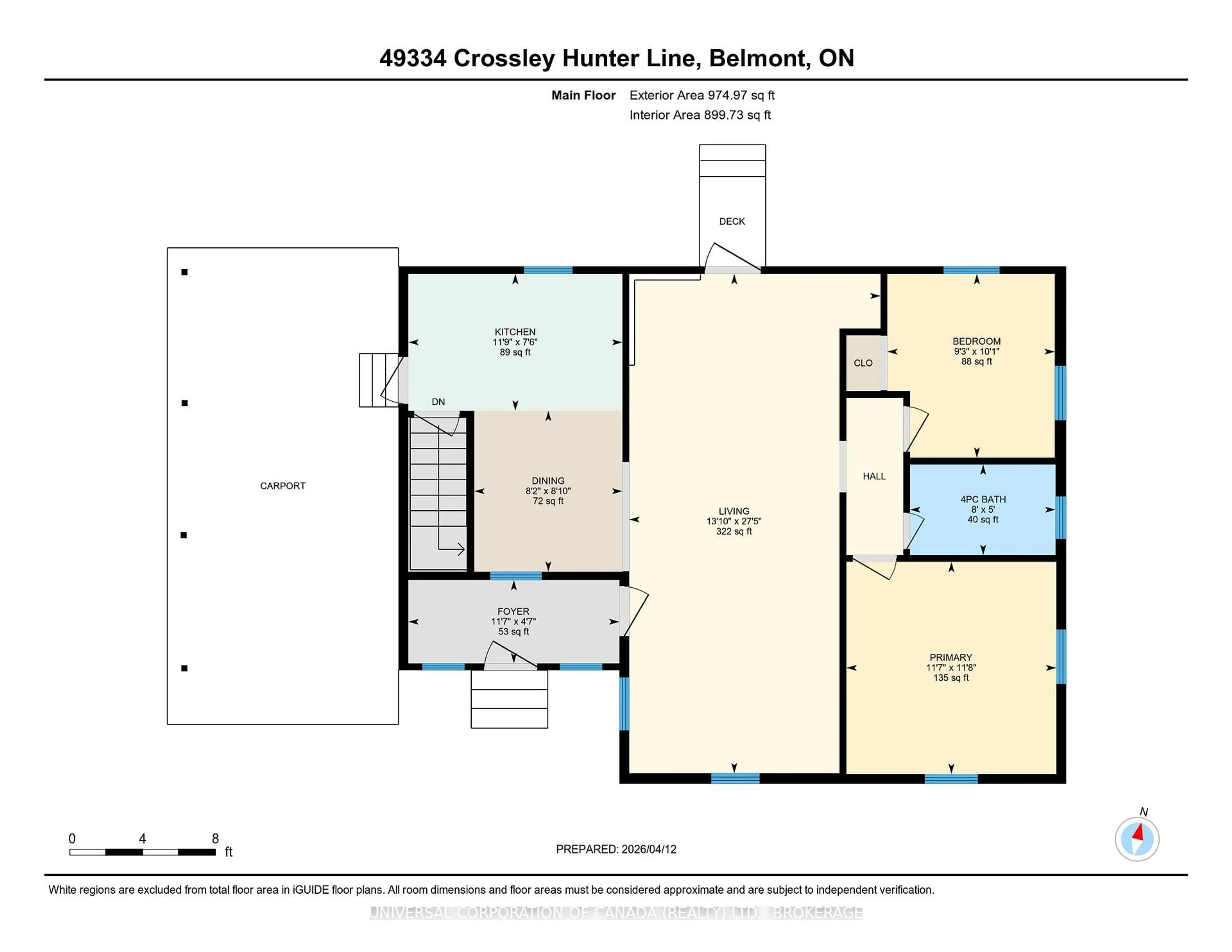 Floor plan for 49334 Crossley-Hunter Line, Malahide Ontario N0L 1B0
