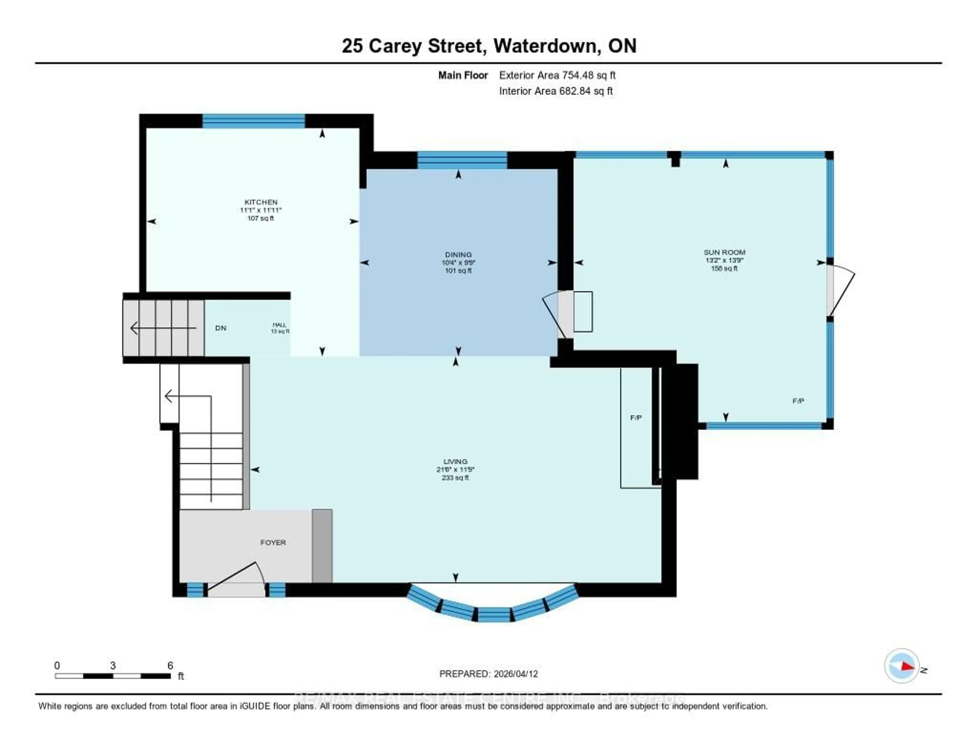 Floor plan for 25 Carey St, Hamilton Ontario L0R 1V0